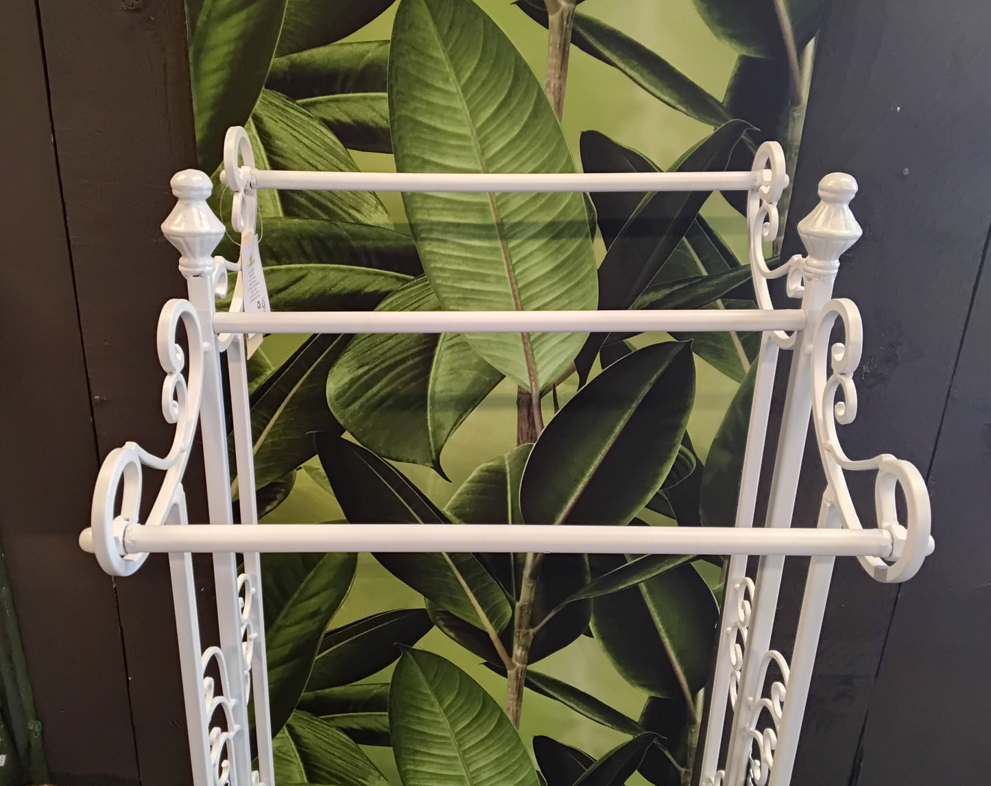 Handtuchständer Weiß Metall - Shabby Chic Handtuchhalter Landhausstil