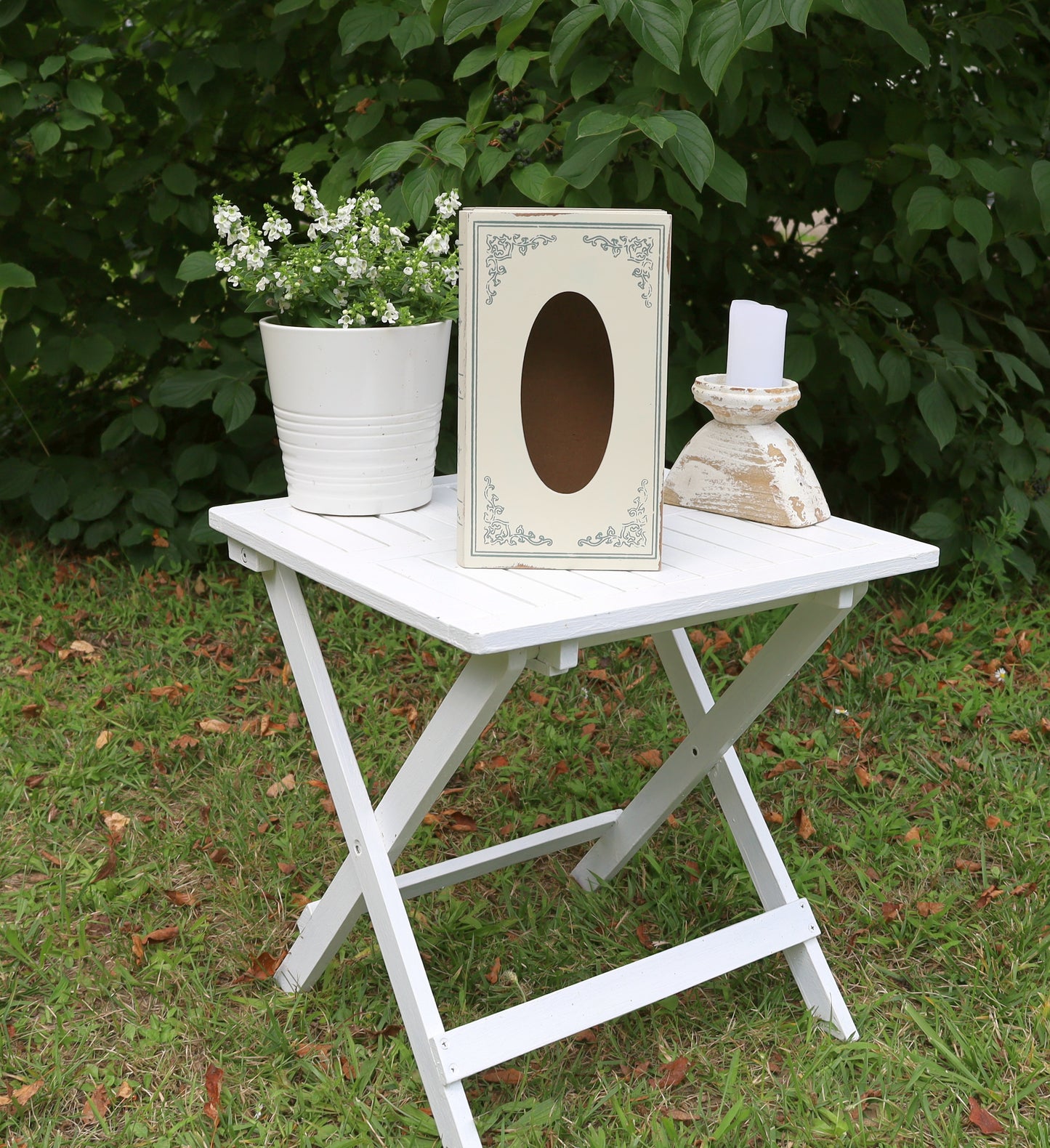 Porta fazzoletti / porta fazzoletti cosmetici in grigio-beige in stile shabby chic