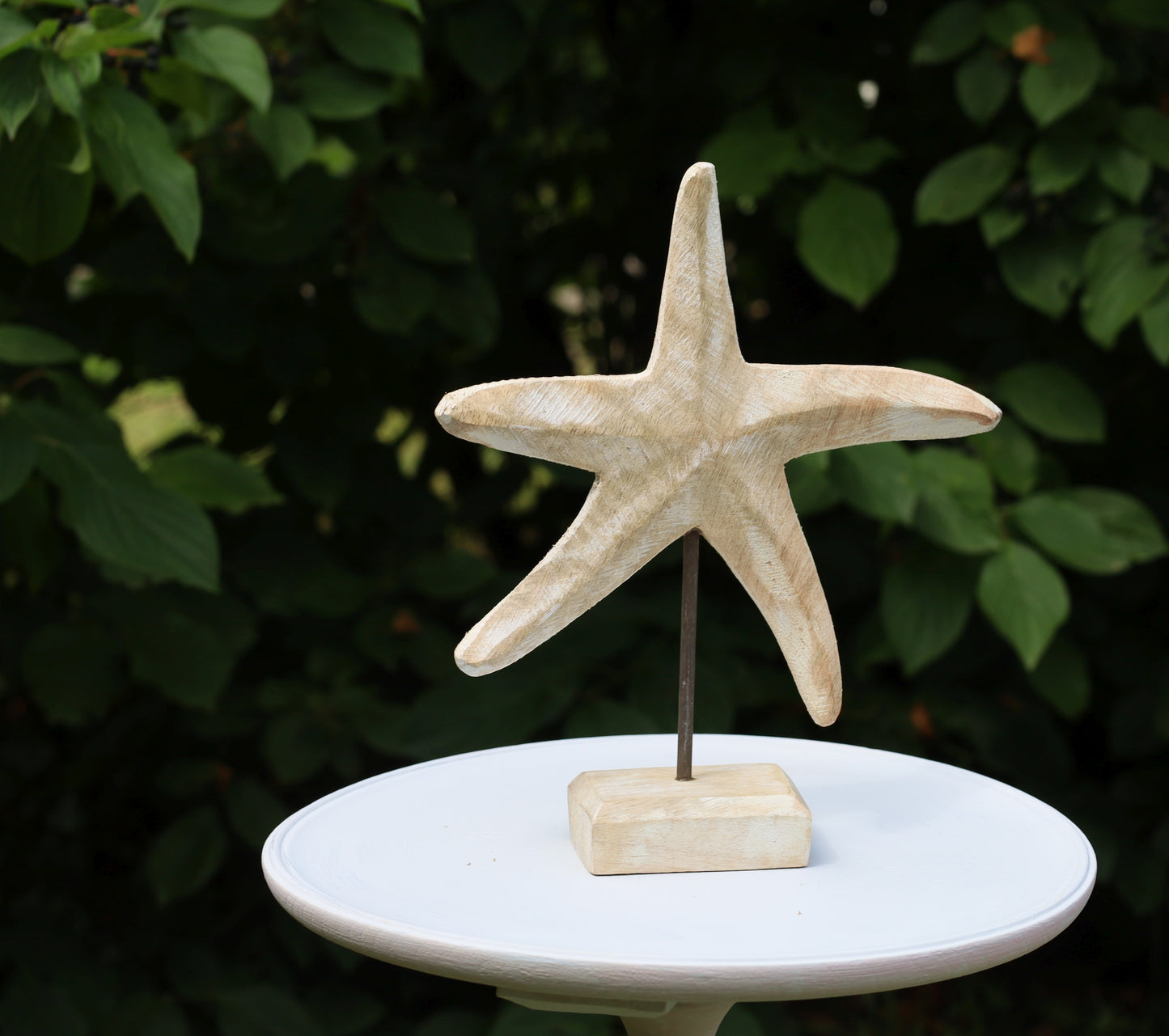 Seestern Holz Deko - Handgefertigt Maritime Landhaus Dekoration
