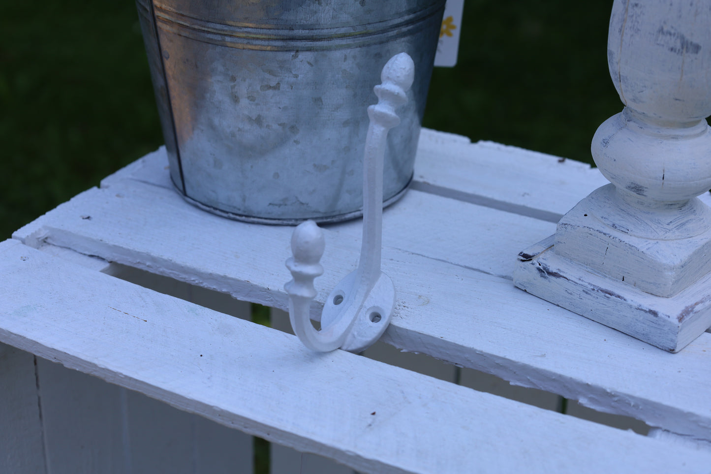 Garderobenhaken Weiß Shabby Chic - Wandhaken Eisen Landhausstil