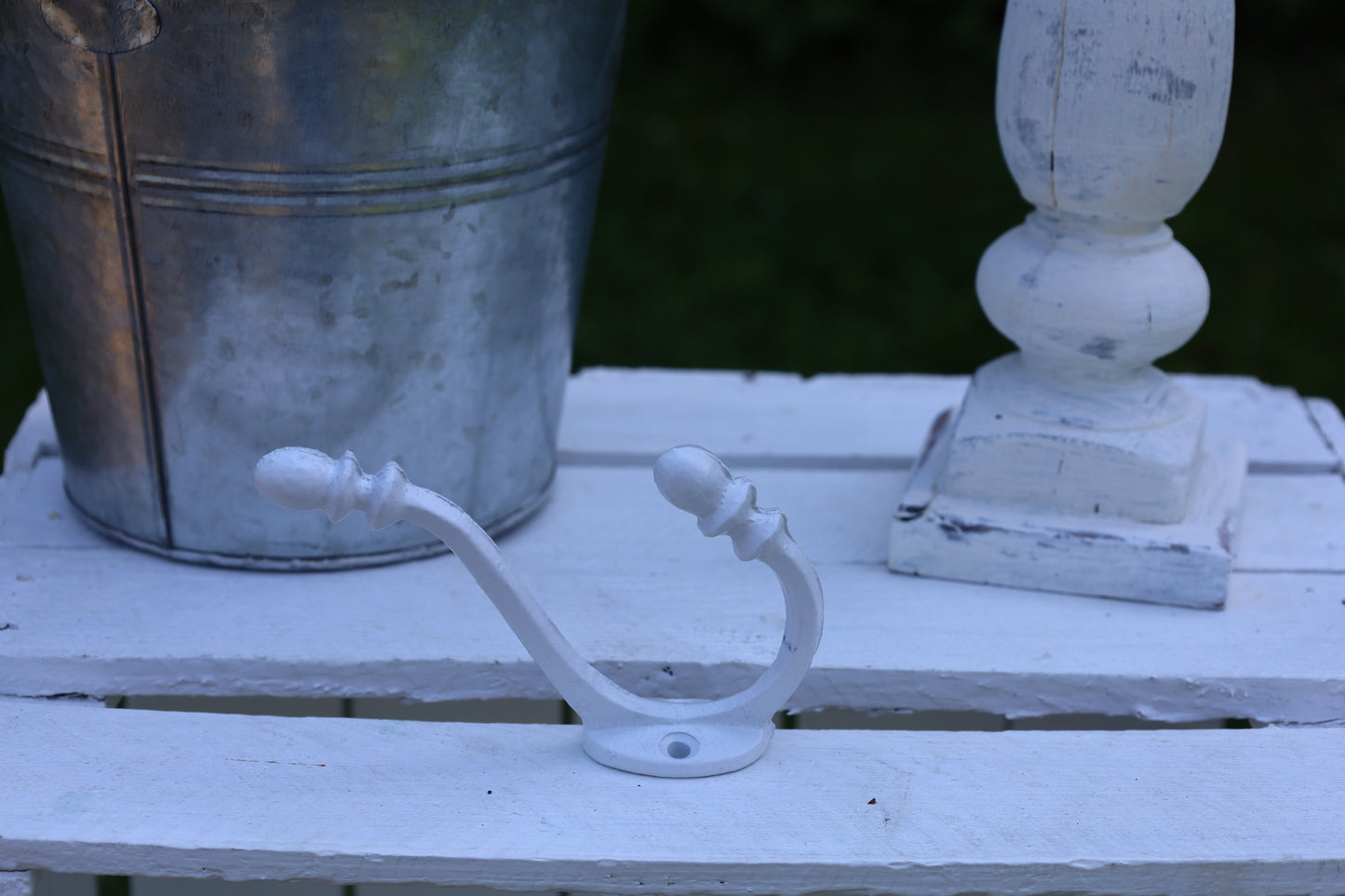 Garderobenhaken Weiß Shabby Chic - Wandhaken Eisen Landhausstil