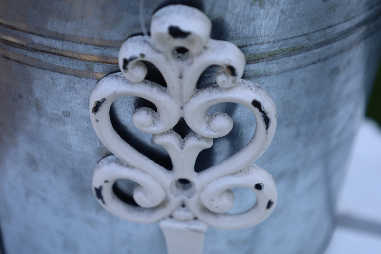 Wandhaken Shabby Chic Weiß - Garderobenhaken Eisen Landhausstil