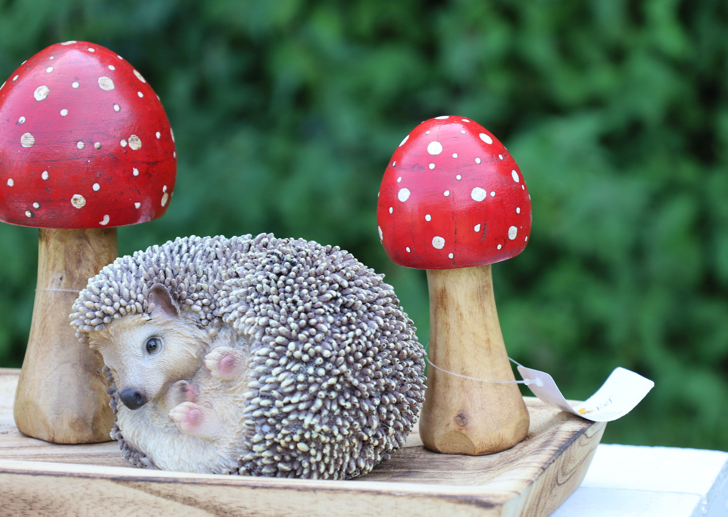 Fliegenpilz Deko aus Holz - Herbstliche Dekoration Rot-Weiß