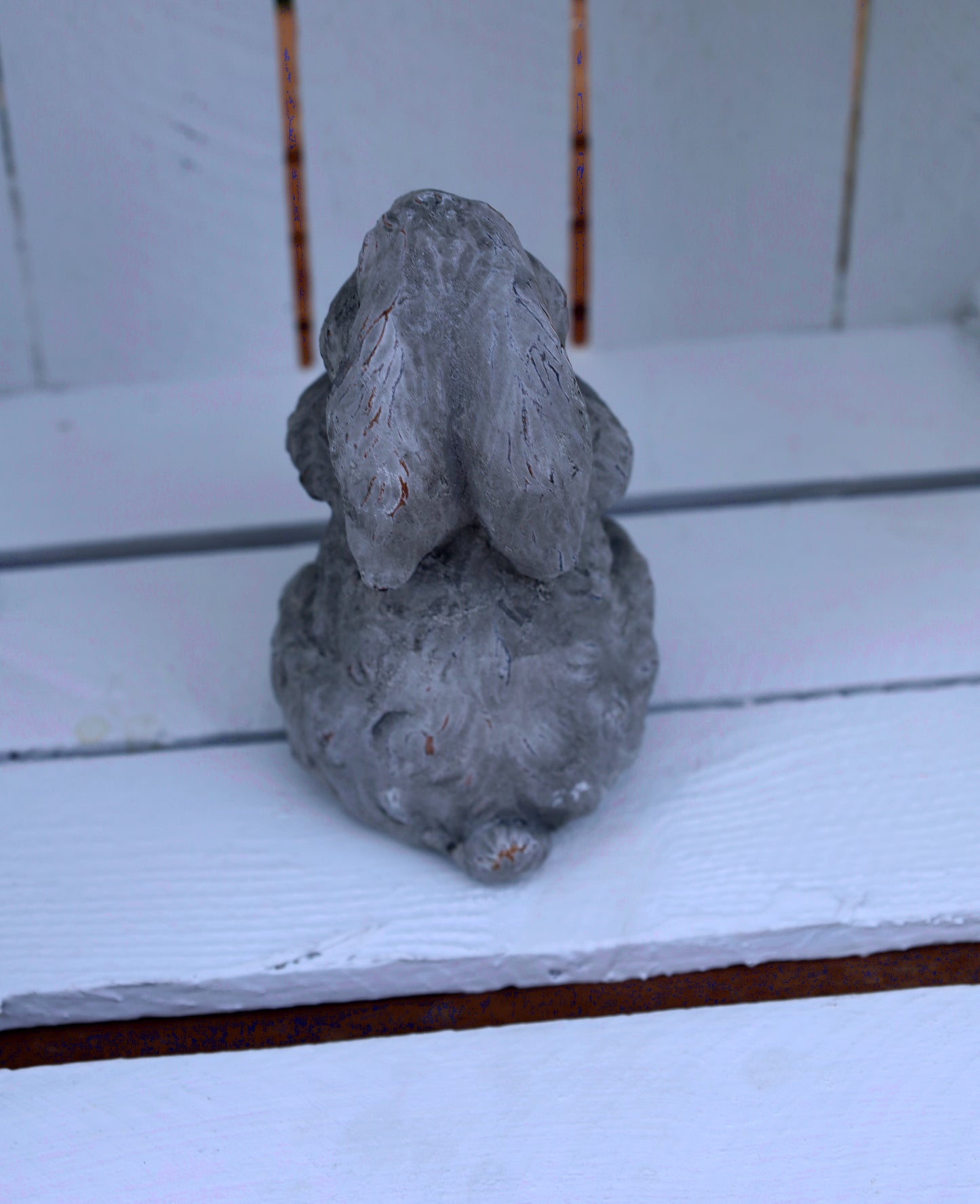 Oster Hase Steinguss Grau 15cm - Gartendeko Frühling Häschen Landhaus {{ Shabby Chic und Landhaus Deko }} {{ www.Stein-Alt.de The cosy Cottage }}