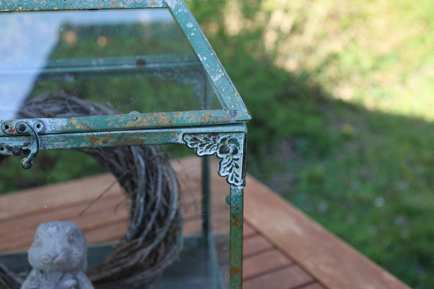 Mini-Gewächshaus Metall Glas - Grünes Anzuchthaus für Garten