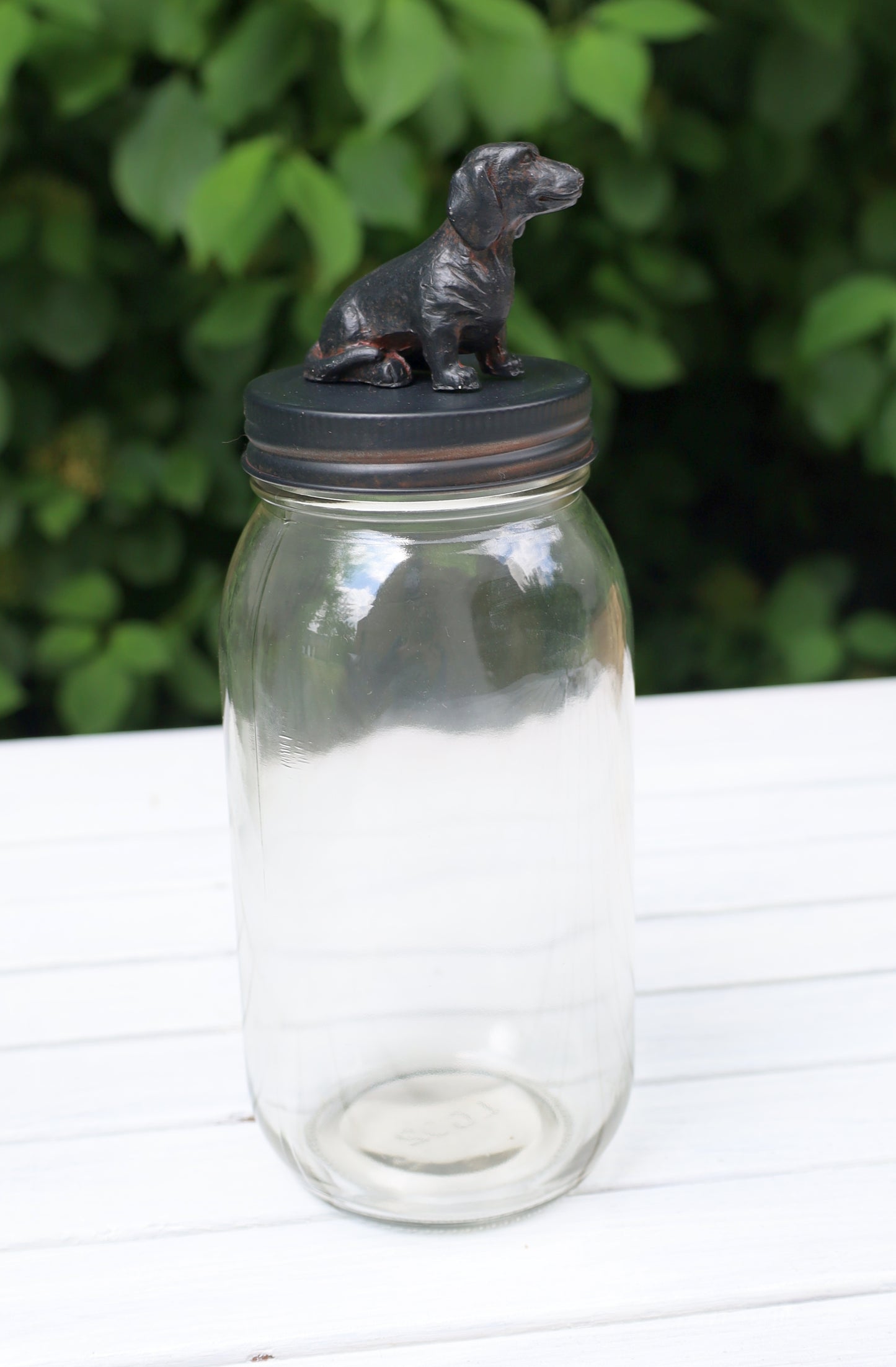 Leckerlidose Dackel - Vorratsglas aus Glas 8x22 cm