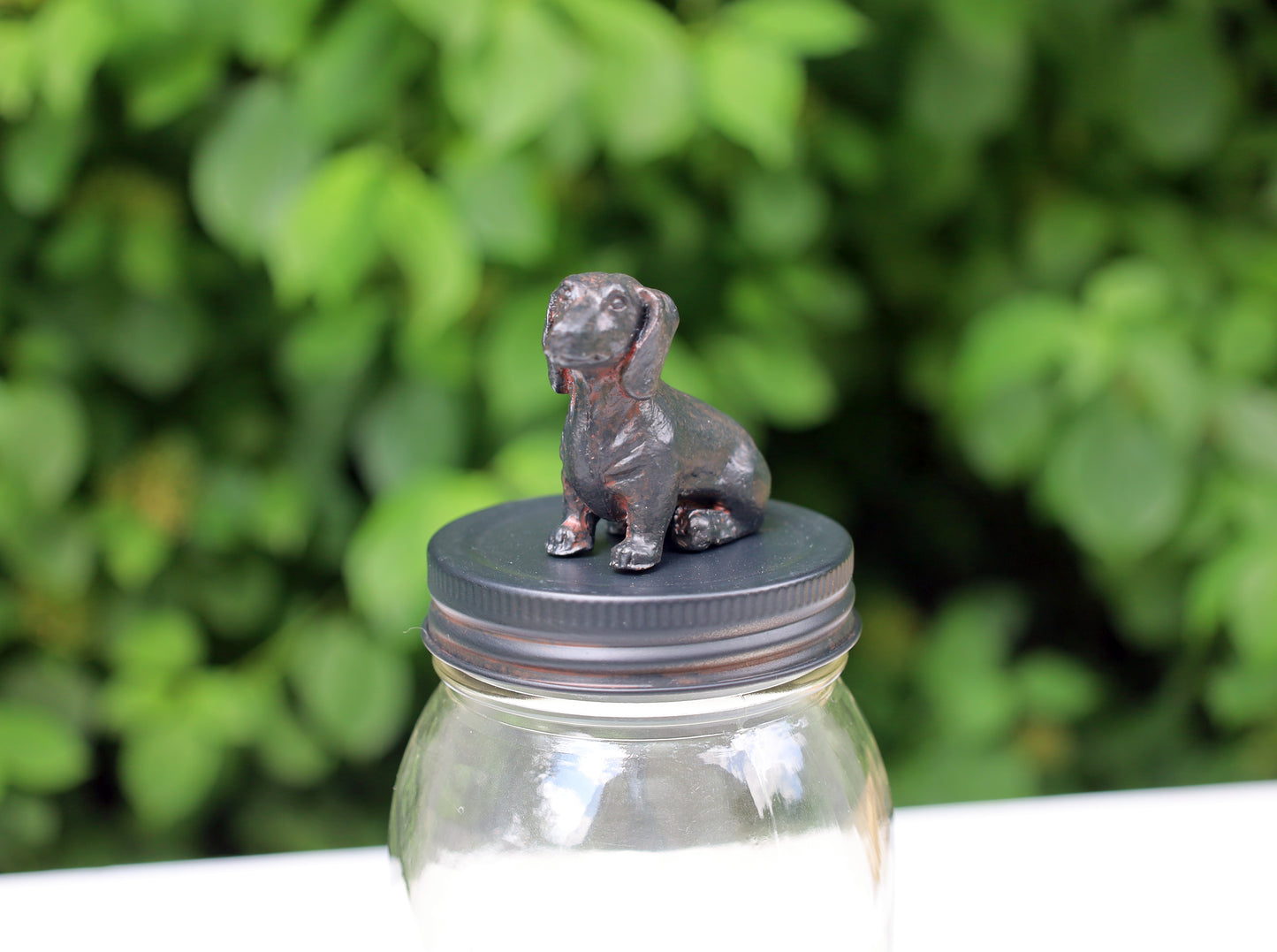 Leckerlidose Dackel - Vorratsglas aus Glas 8x22 cm