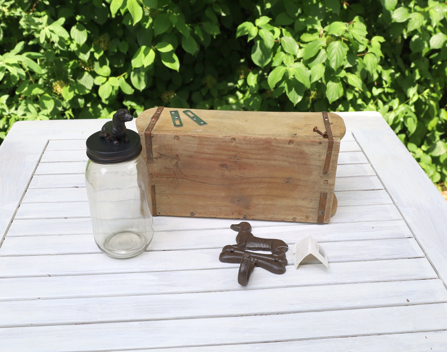 Leckerlidose Dackel - Vorratsglas aus Glas 8x22 cm