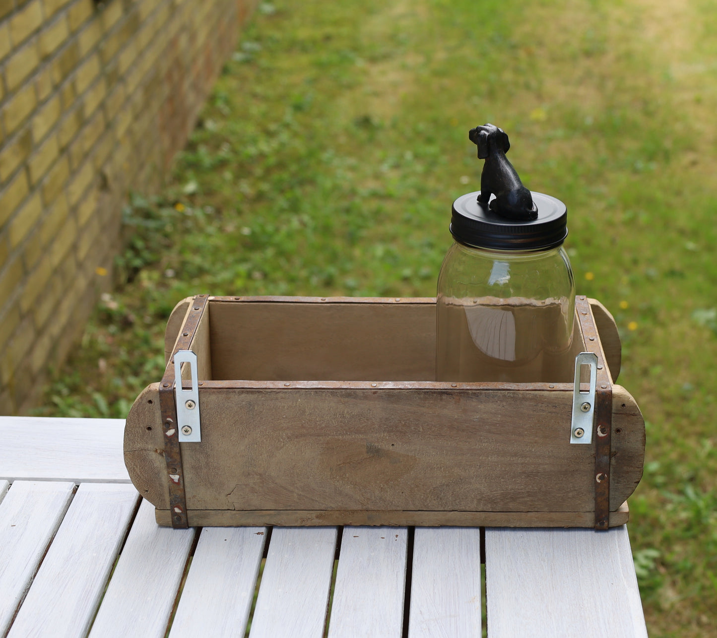 Leckerlidose Dackel - Vorratsglas aus Glas 8x22 cm