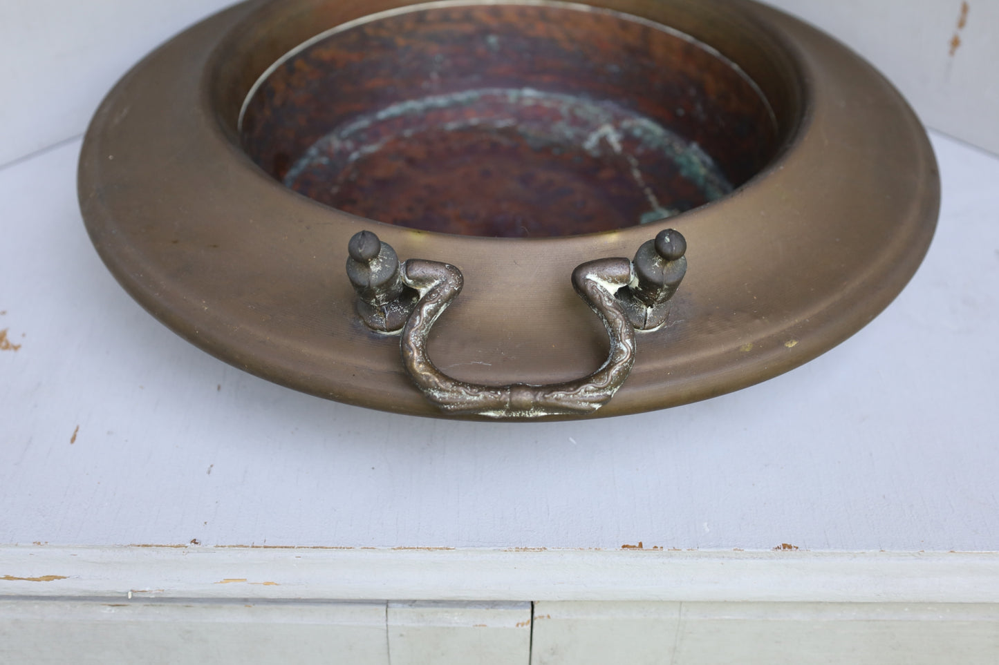 Vintage copper brazier