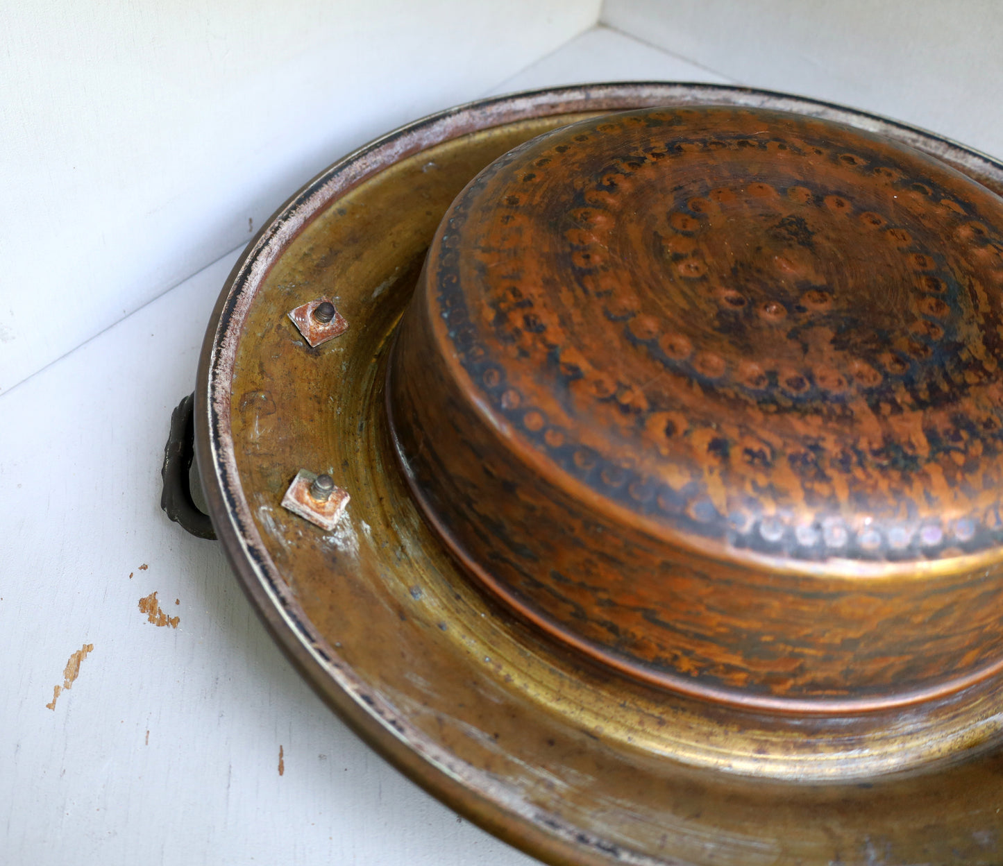 Vintage copper brazier