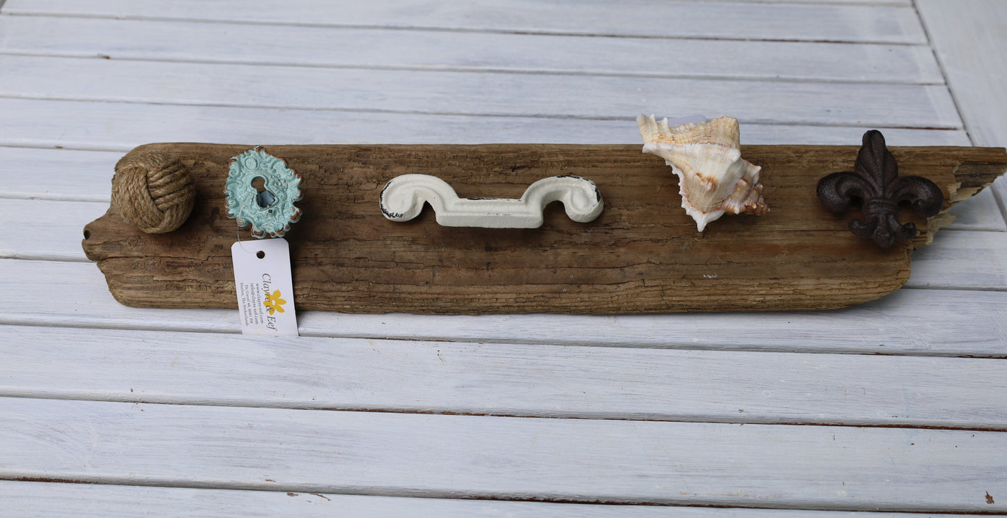 Schubladengriff Gusseisen Braun - Französische Lilie Möbelknauf Shabby Chic & Landhausstil