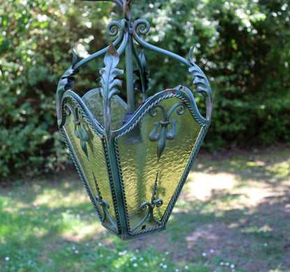 Antike Lampe / Pendelleuchte / Französische Foyer Laterne {{ Shabby Chic und Landhaus Deko }} {{ www.Stein-Alt.de }}
