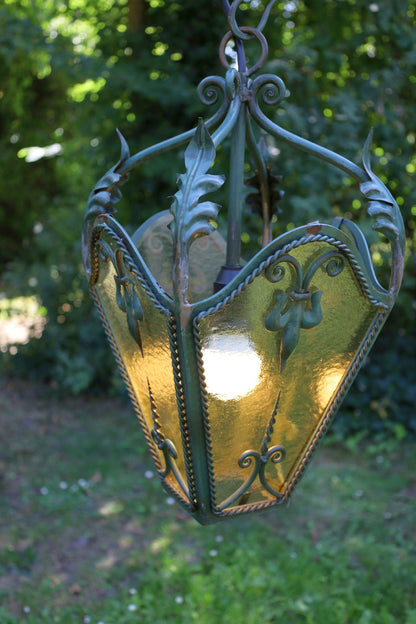 Antike Lampe / Pendelleuchte / Französische Foyer Laterne {{ Shabby Chic und Landhaus Deko }} {{ www.Stein-Alt.de }}