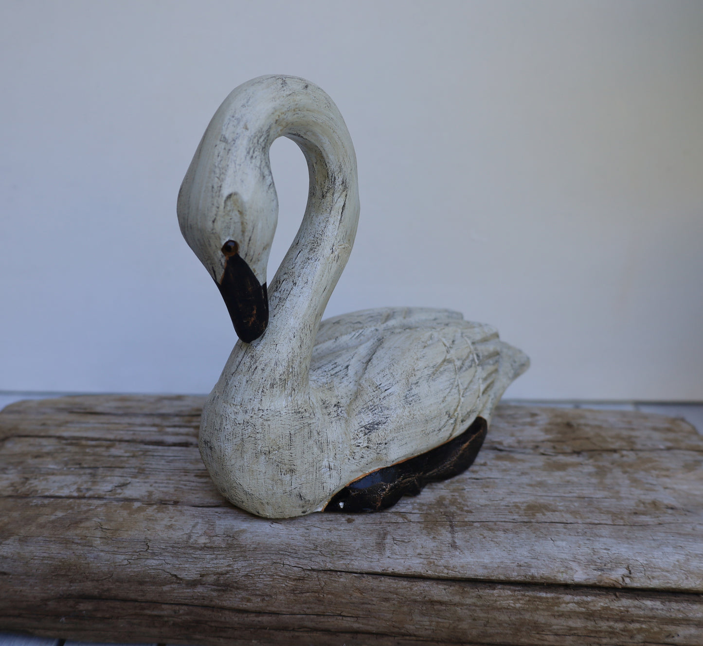 Schwanen Pärchen Holz - Romantische Hochzeitsdeko Shabby Chic