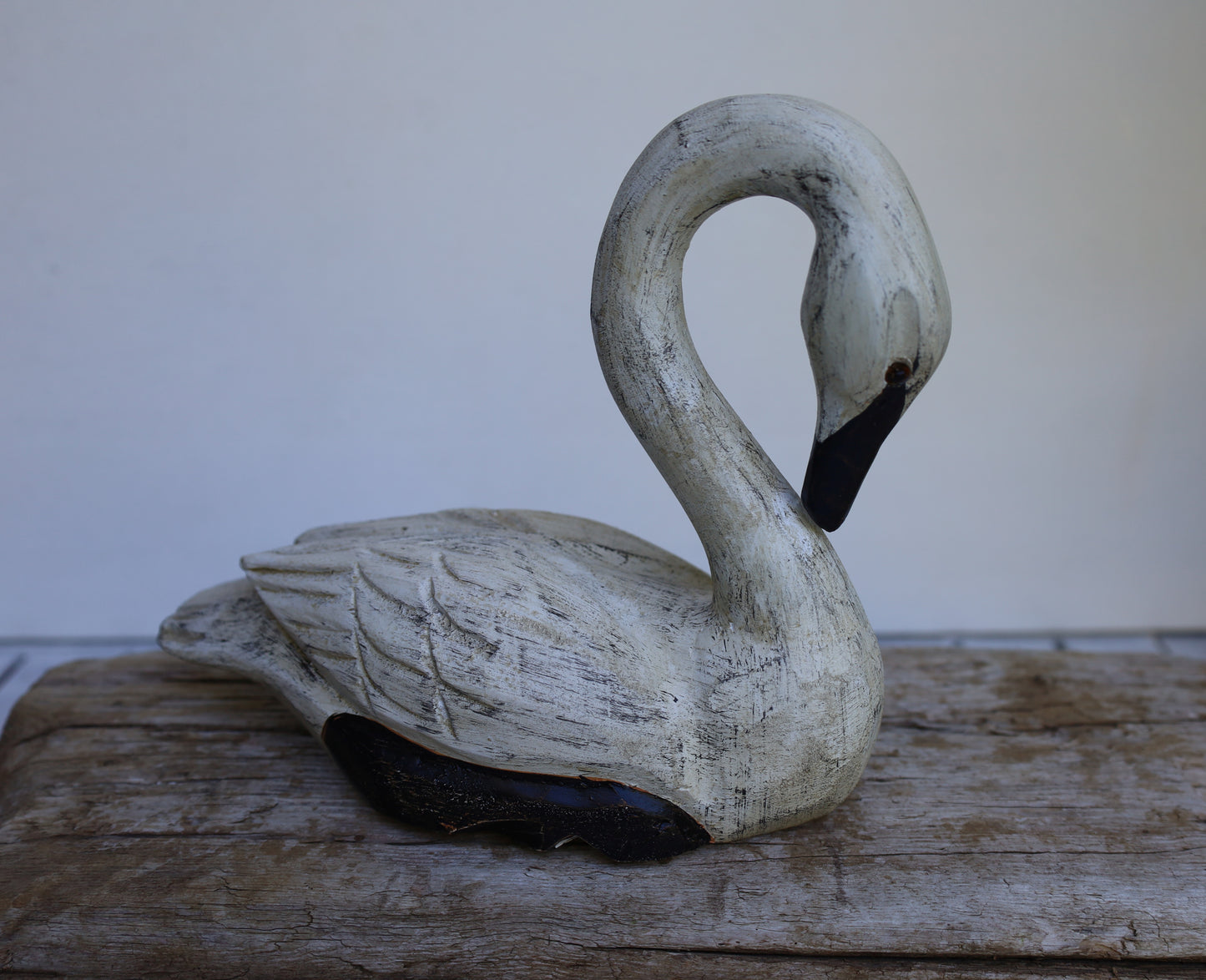 Schwanen Pärchen Holz - Romantische Hochzeitsdeko Shabby Chic
