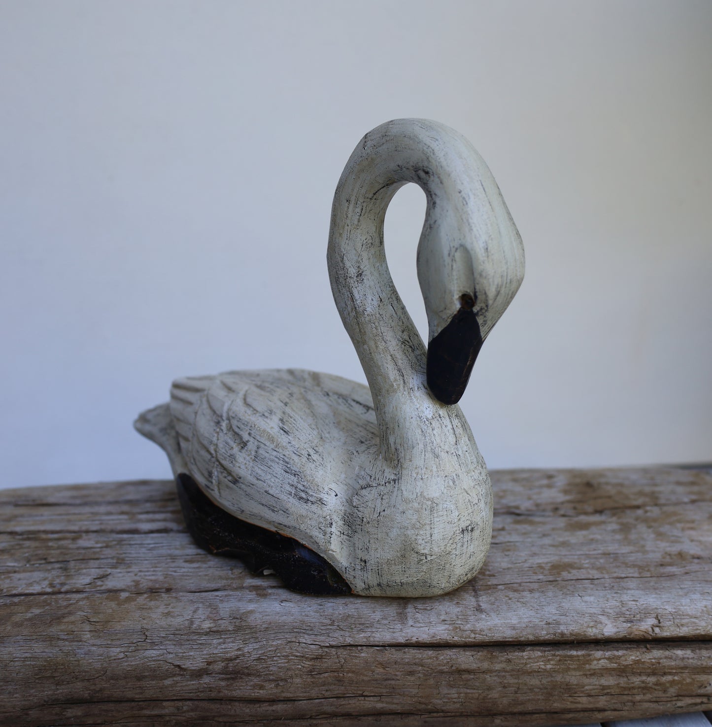 Schwanen Pärchen Holz - Romantische Hochzeitsdeko Shabby Chic