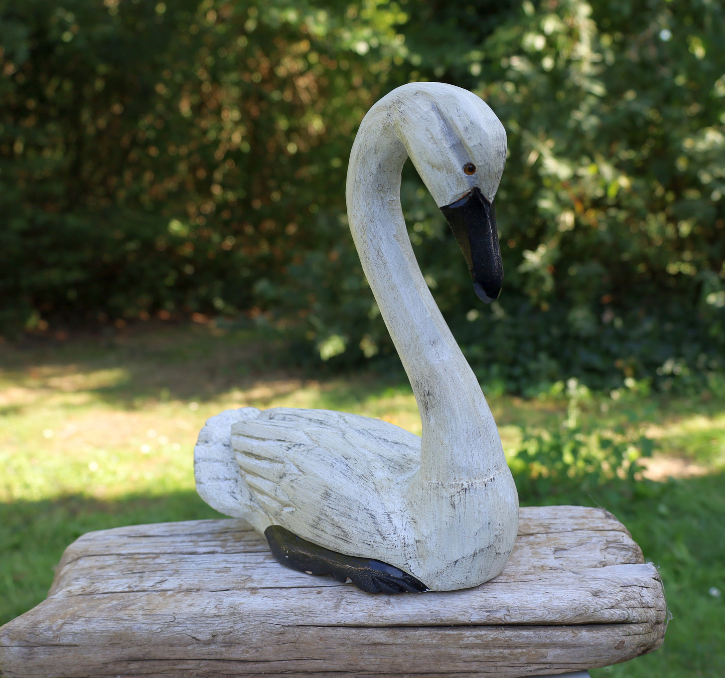 Schwanen Pärchen Holz - Romantische Hochzeitsdeko Shabby Chic