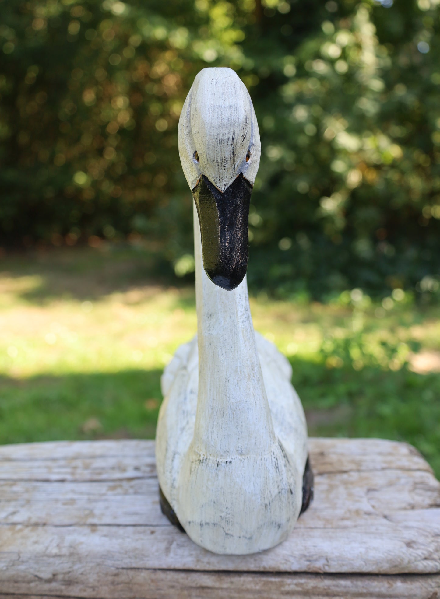 Schwanen Pärchen Holz - Romantische Hochzeitsdeko Shabby Chic