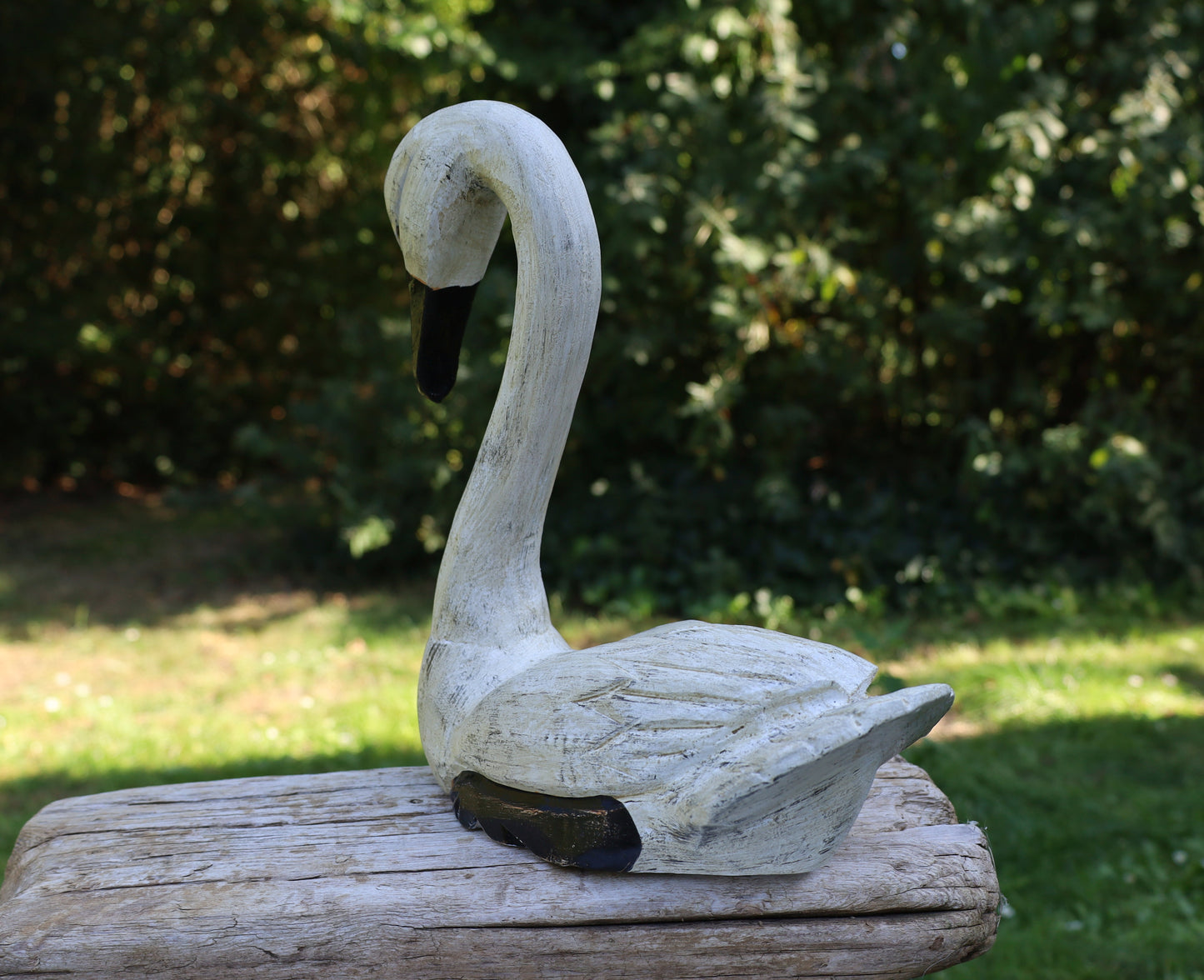 Schwanen Pärchen Holz - Romantische Hochzeitsdeko Shabby Chic