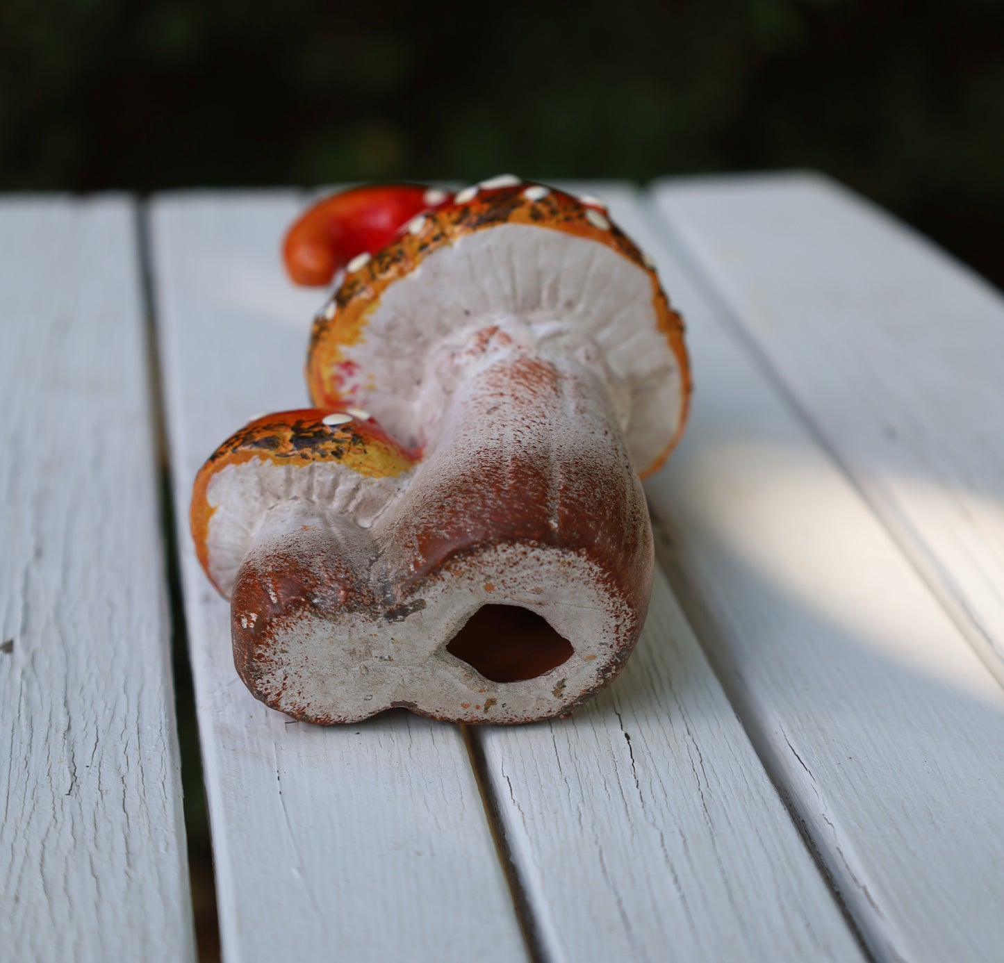 Märchenhafte Keramik-Pilze - Herbstdekoration Fliegenpilz