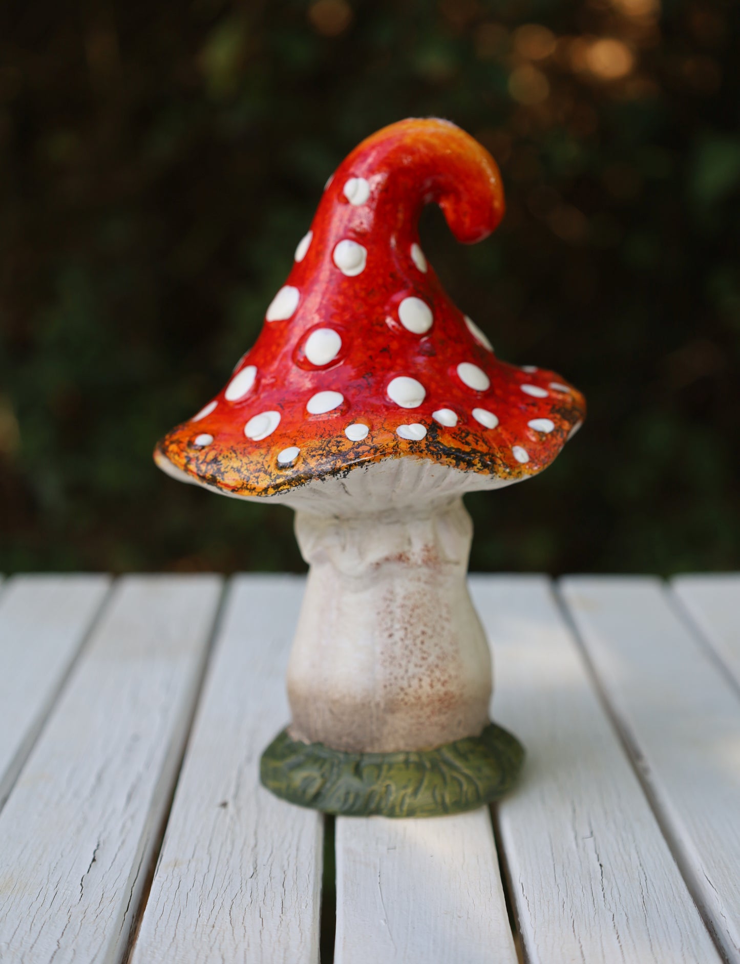 Märchenhafte Keramik-Pilze - Herbstdekoration Fliegenpilz