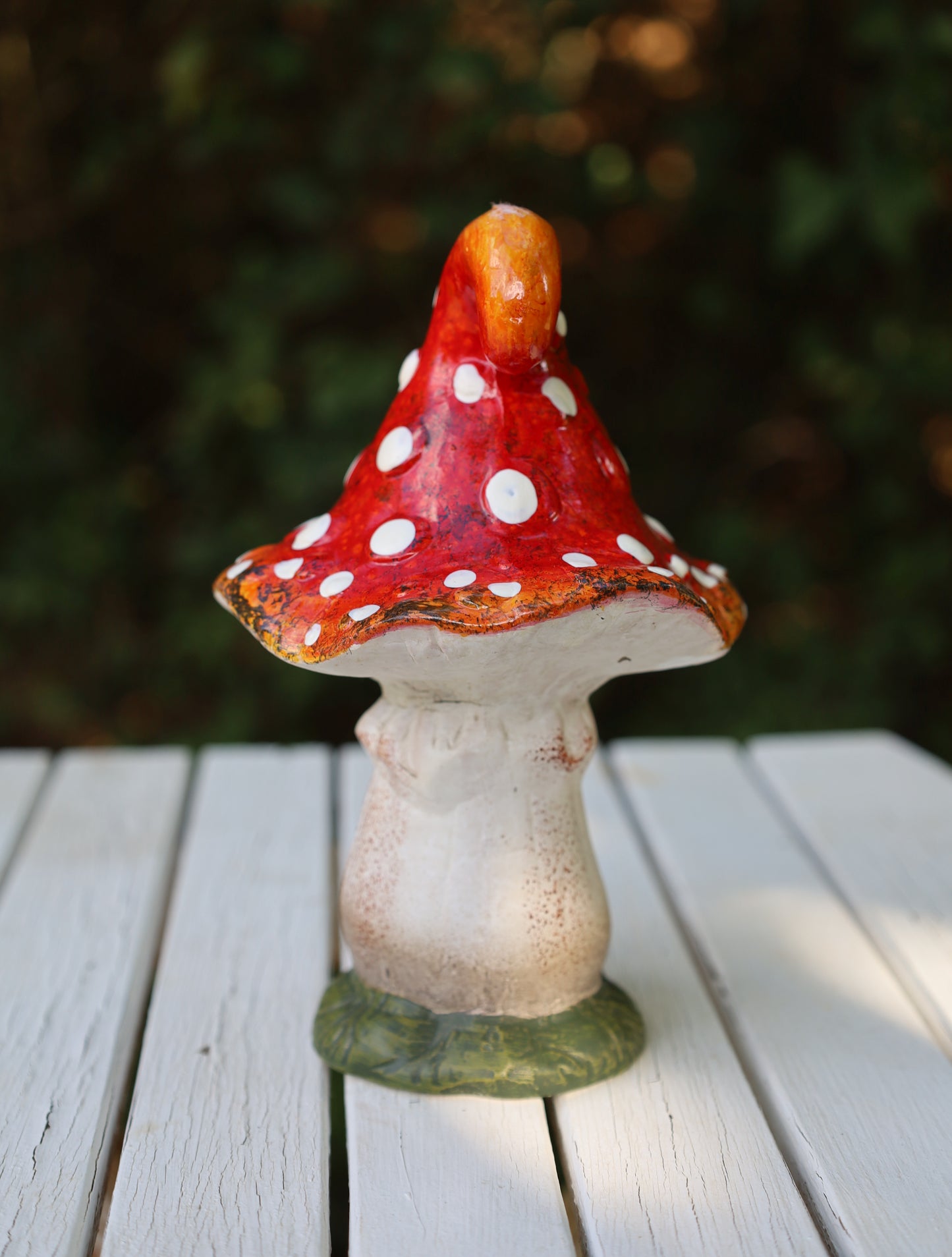 Märchenhafte Keramik-Pilze - Herbstdekoration Fliegenpilz