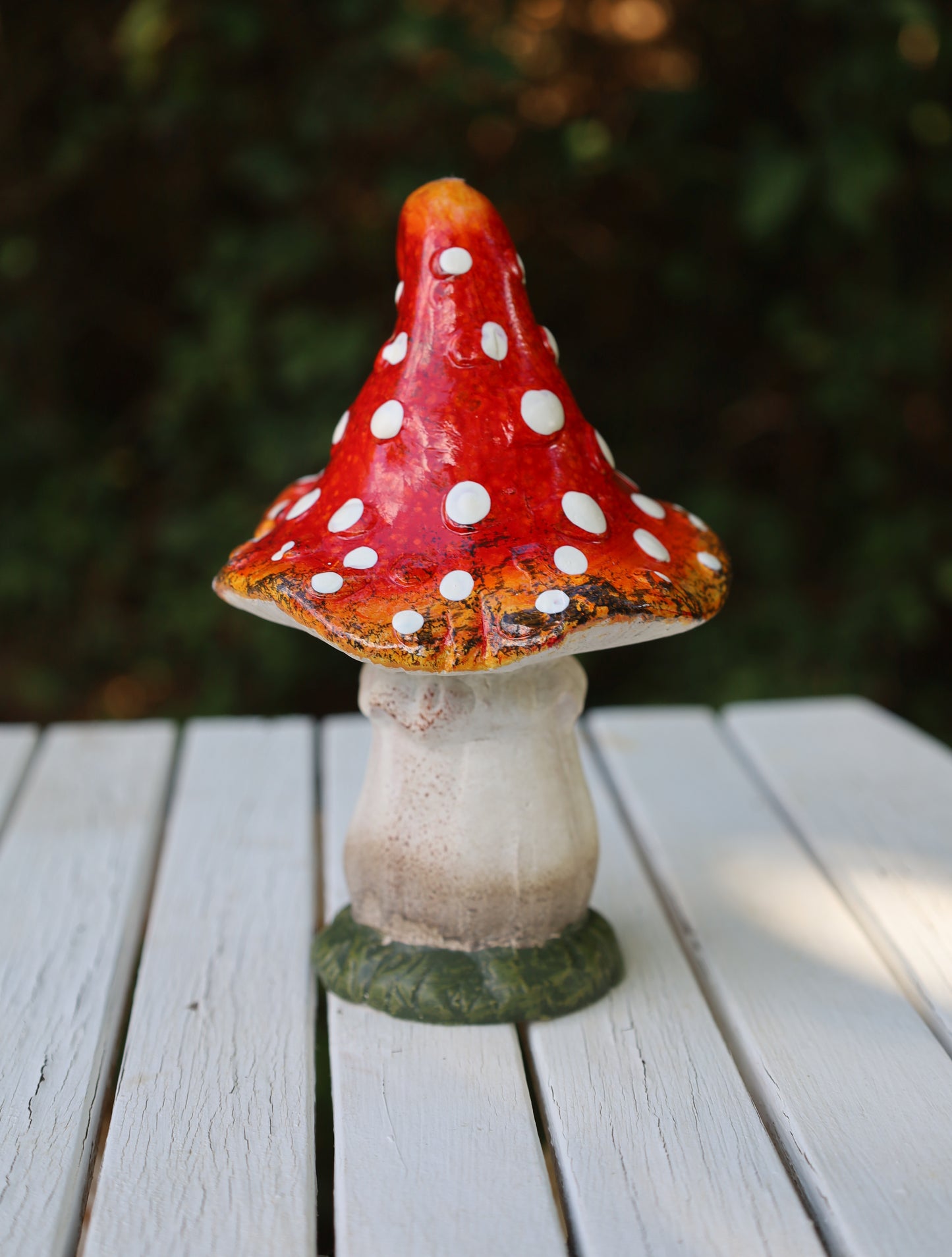 Märchenhafte Keramik-Pilze - Herbstdekoration Fliegenpilz