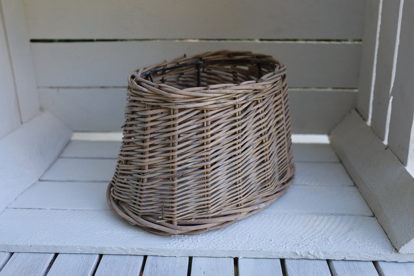 Ovaler Lampenschirm Rattan Braun E27 - Clayre & Eef Landhausstil