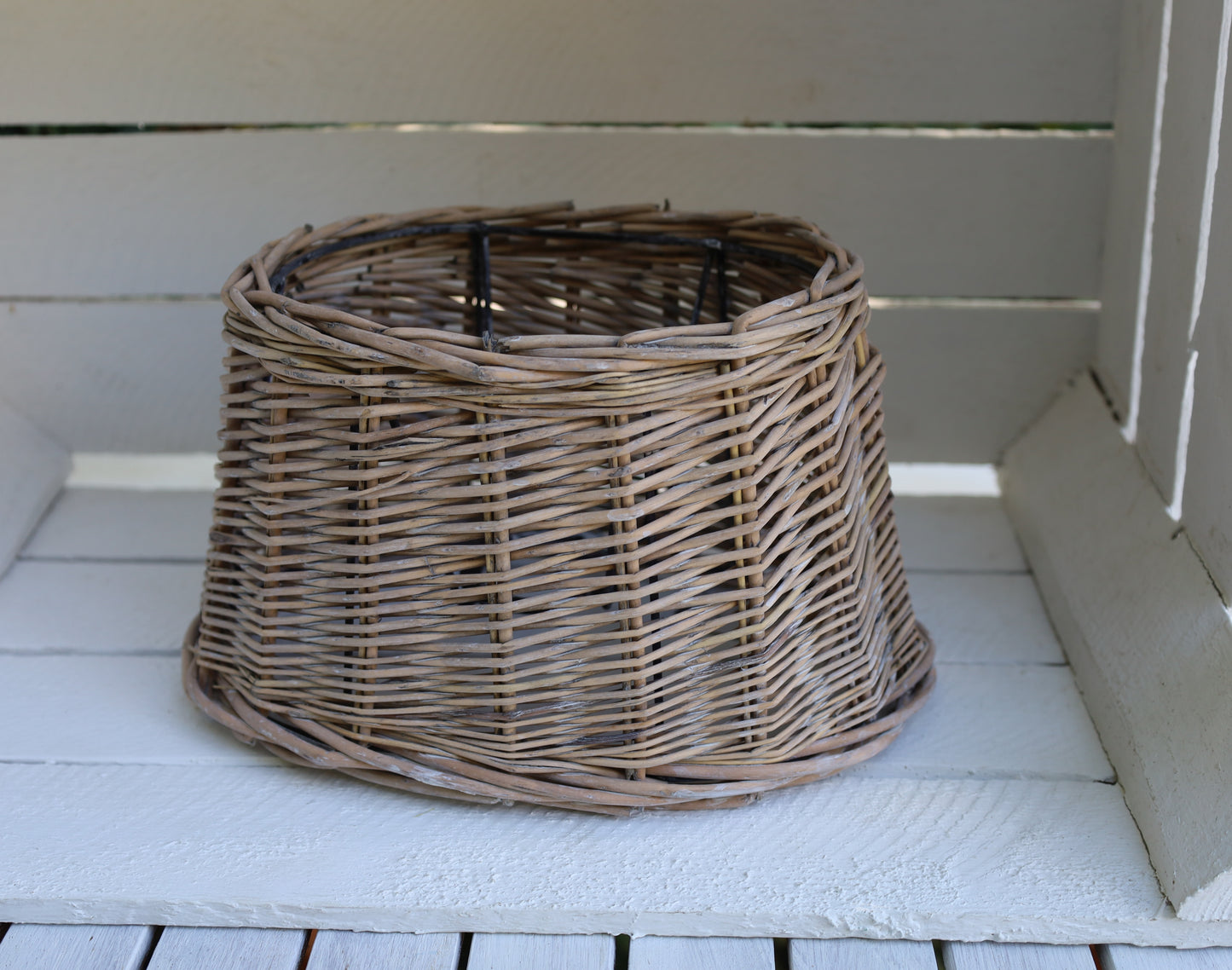 Ovaler Lampenschirm Rattan Braun E27 - Clayre & Eef Landhausstil