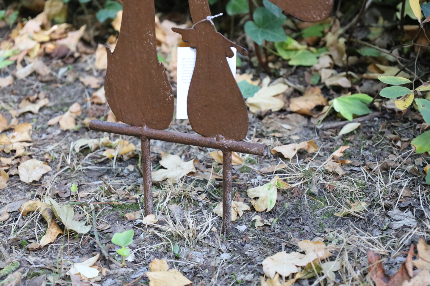 Pilz Gartenstecker Metall 55cm - Herbstdeko Garten Braun