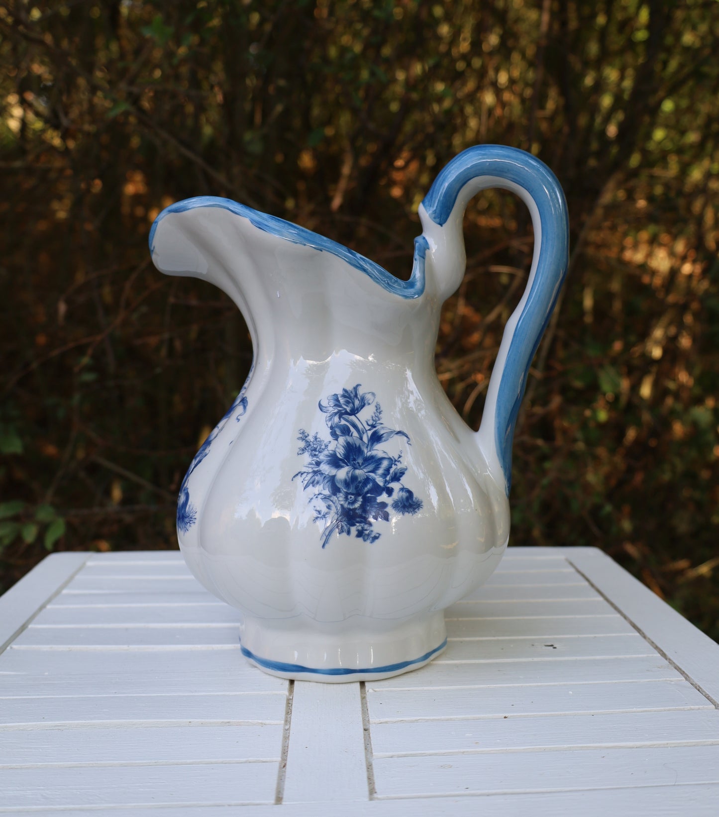 Delfter Blau Waschset Vintage - Keramik Schüssel, Krug & Nachttopf