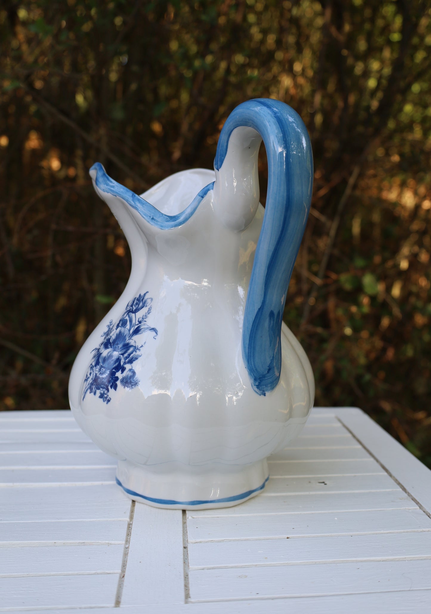 Delfter Blau Waschset Vintage - Keramik Schüssel, Krug & Nachttopf