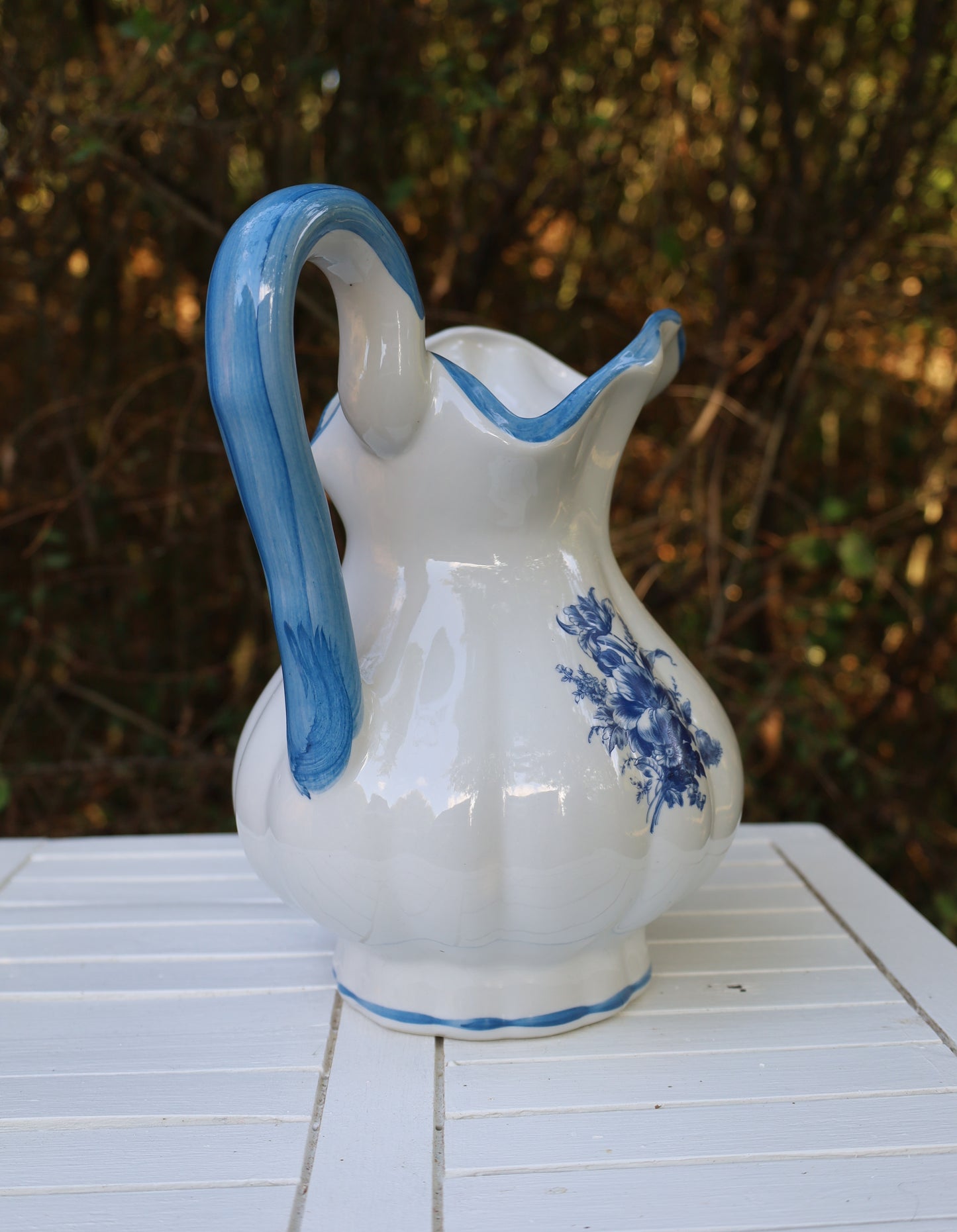 Delfter Blau Waschset Vintage - Keramik Schüssel, Krug & Nachttopf