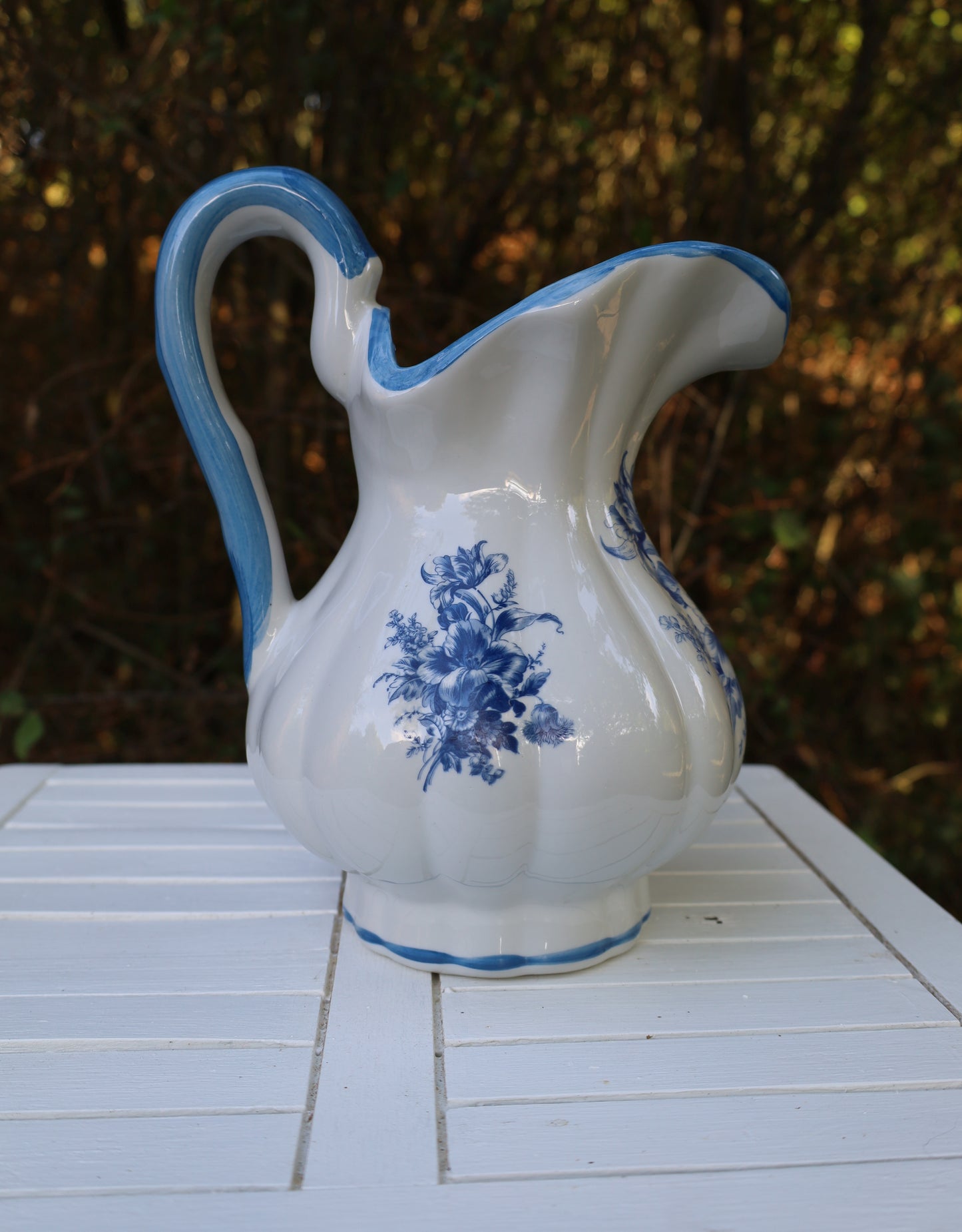 Delfter Blau Waschset Vintage - Keramik Schüssel, Krug & Nachttopf