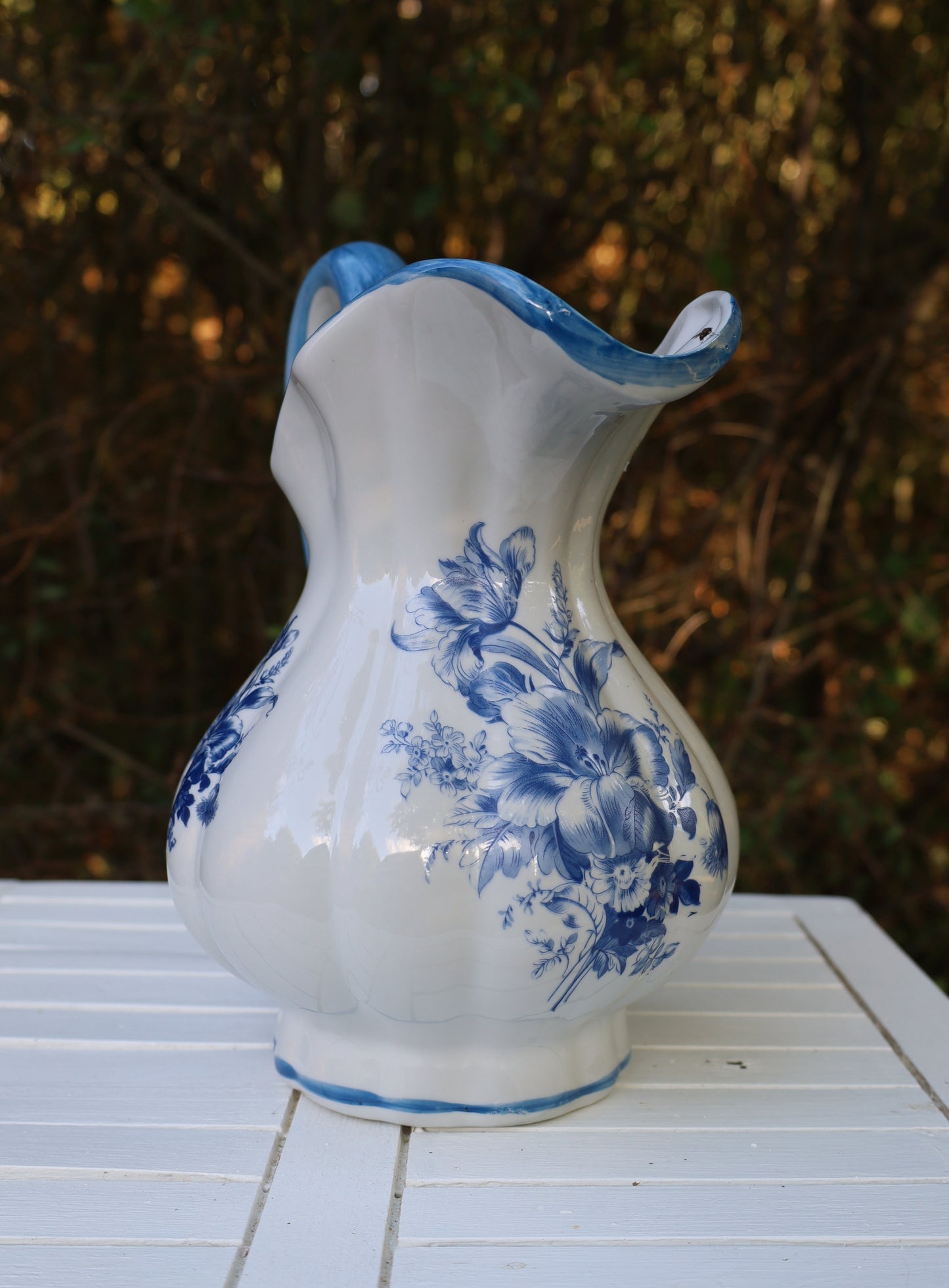 Delfter Blau Waschset Vintage - Keramik Schüssel, Krug & Nachttopf