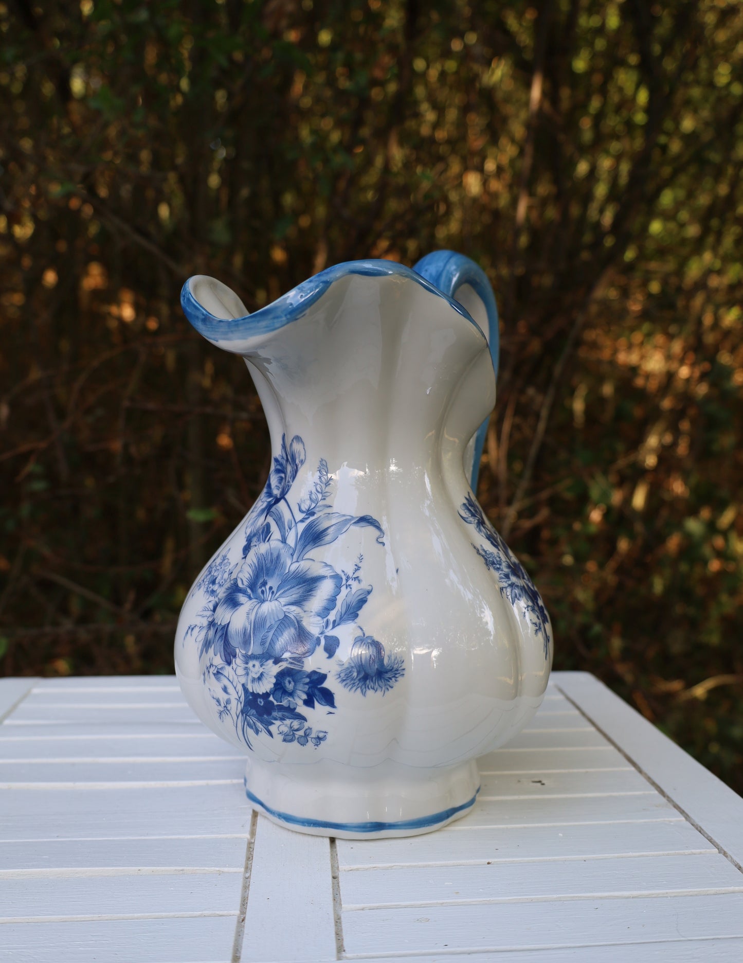 Delfter Blau Waschset Vintage - Keramik Schüssel, Krug & Nachttopf