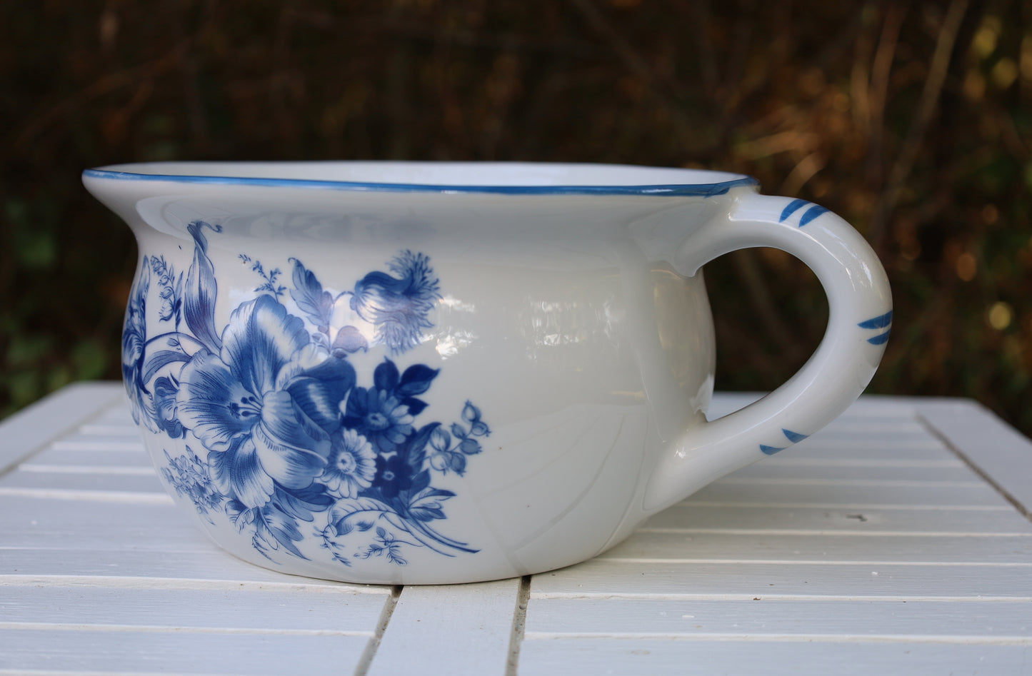 Delfter Blau Waschset Vintage - Keramik Schüssel, Krug & Nachttopf