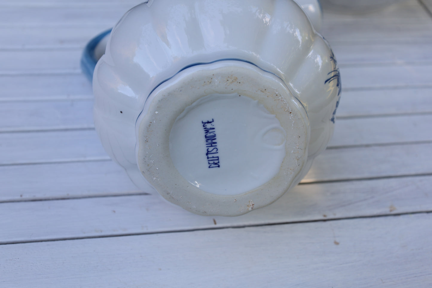 Delfter Blau Waschset Vintage - Keramik Schüssel, Krug & Nachttopf