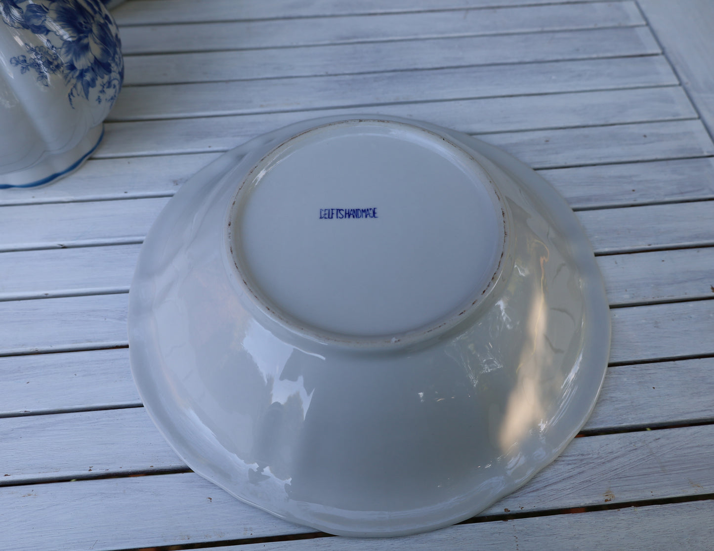 Delfter Blau Waschset Vintage - Keramik Schüssel, Krug & Nachttopf