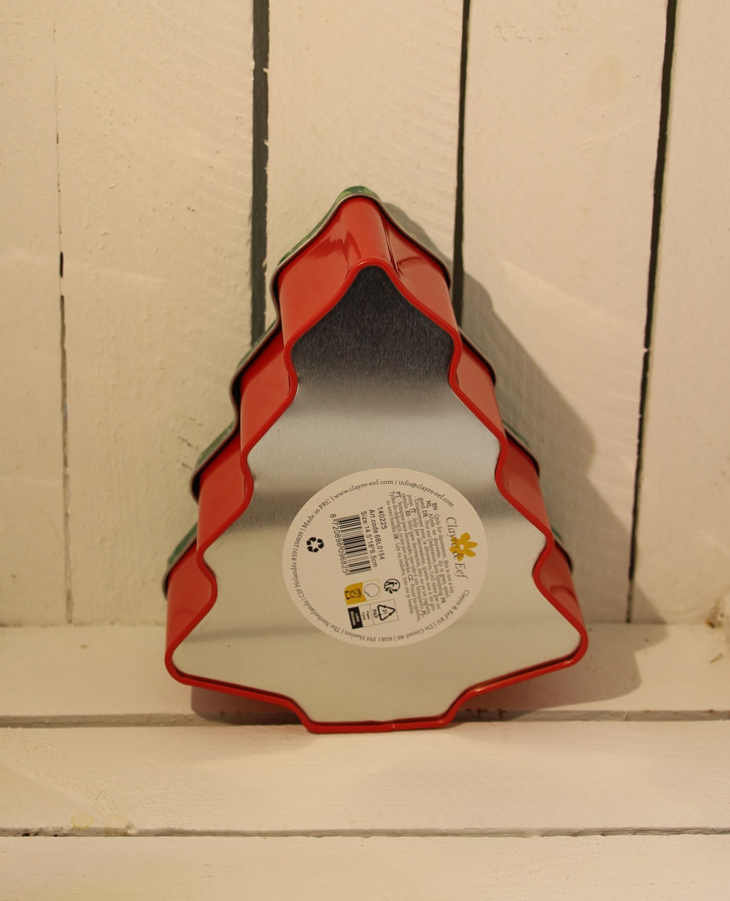 Plätzchendosen / Keksdose: Tannenbaum aus Metall, Weihnachten