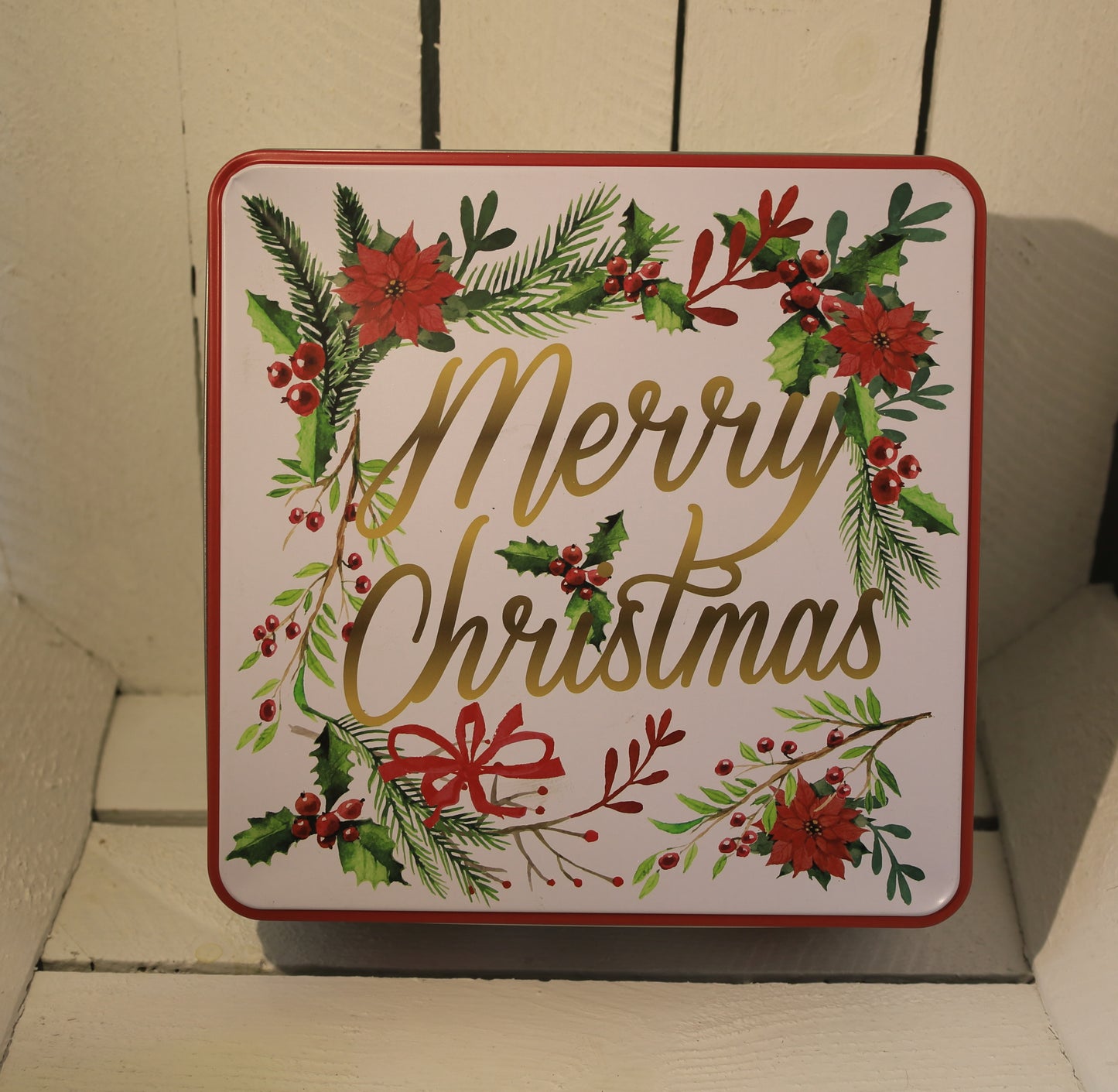 Plätzchendosen 3er Set Metall Weihnachten - Merry Christmas Keksdosen Landhausstil