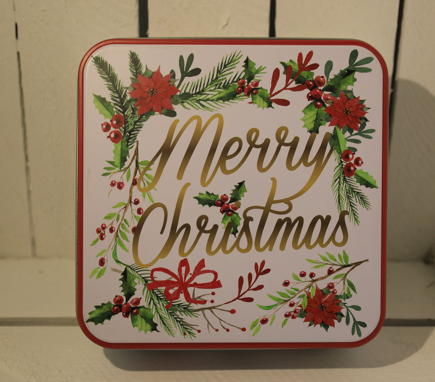 Plätzchendosen 3er Set Metall Weihnachten - Merry Christmas Keksdosen Landhausstil