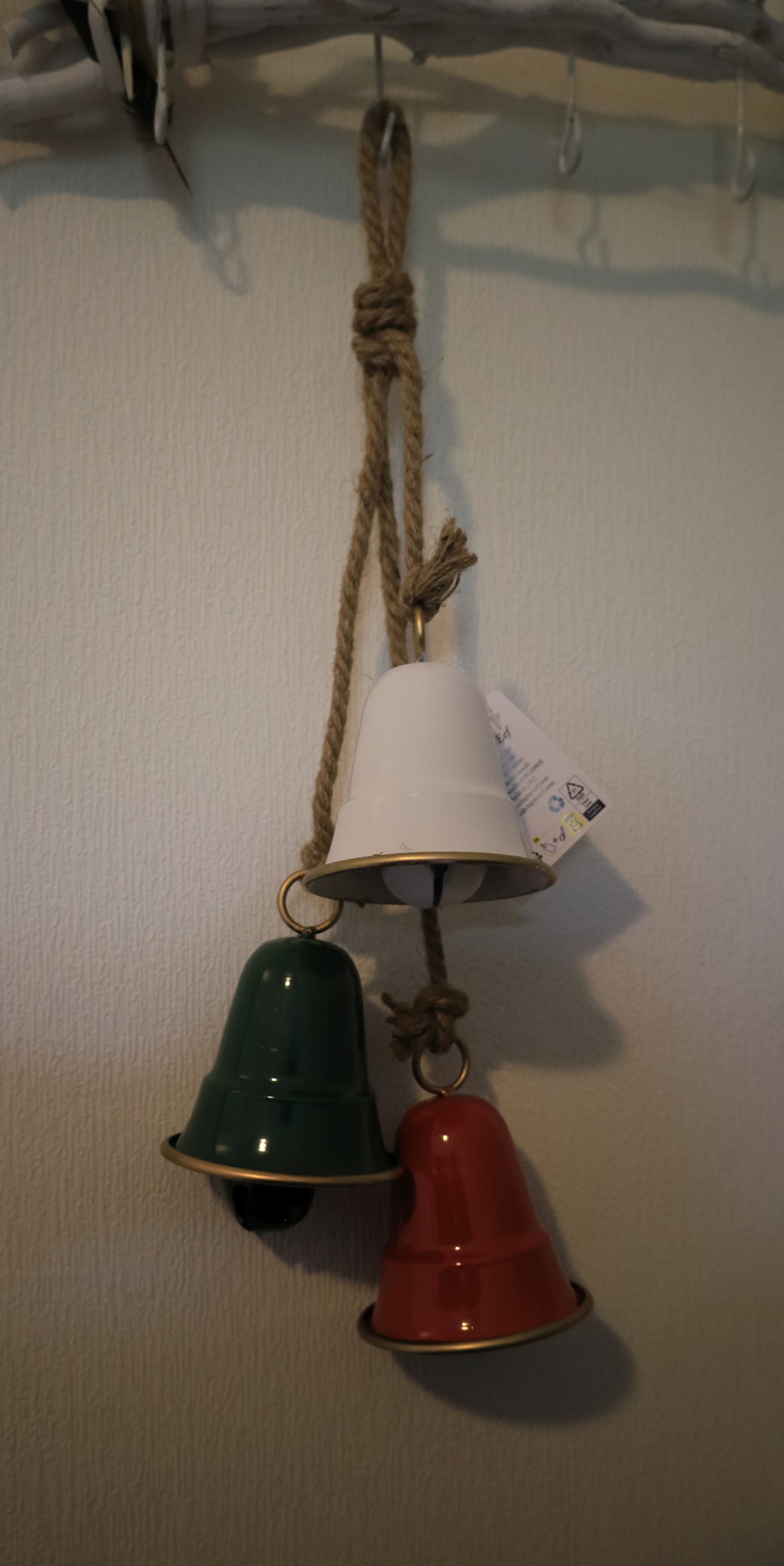 Weihnachts-Glöckchen 3er Set Metall - Festliche Dekoration Landhausstil