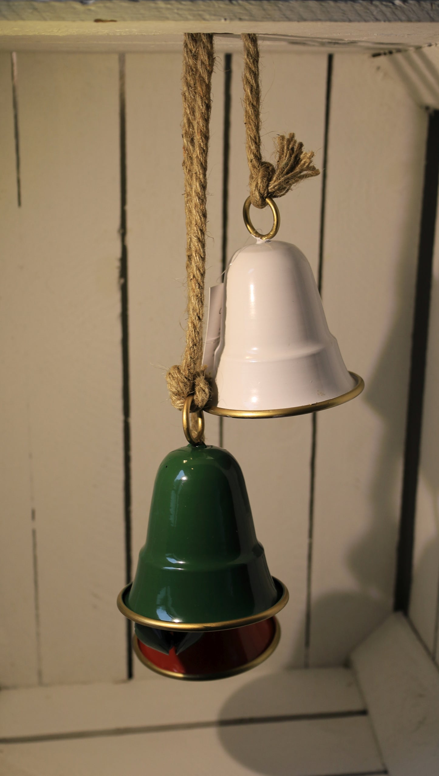 Weihnachts-Glöckchen 3er Set Metall - Festliche Dekoration Landhausstil