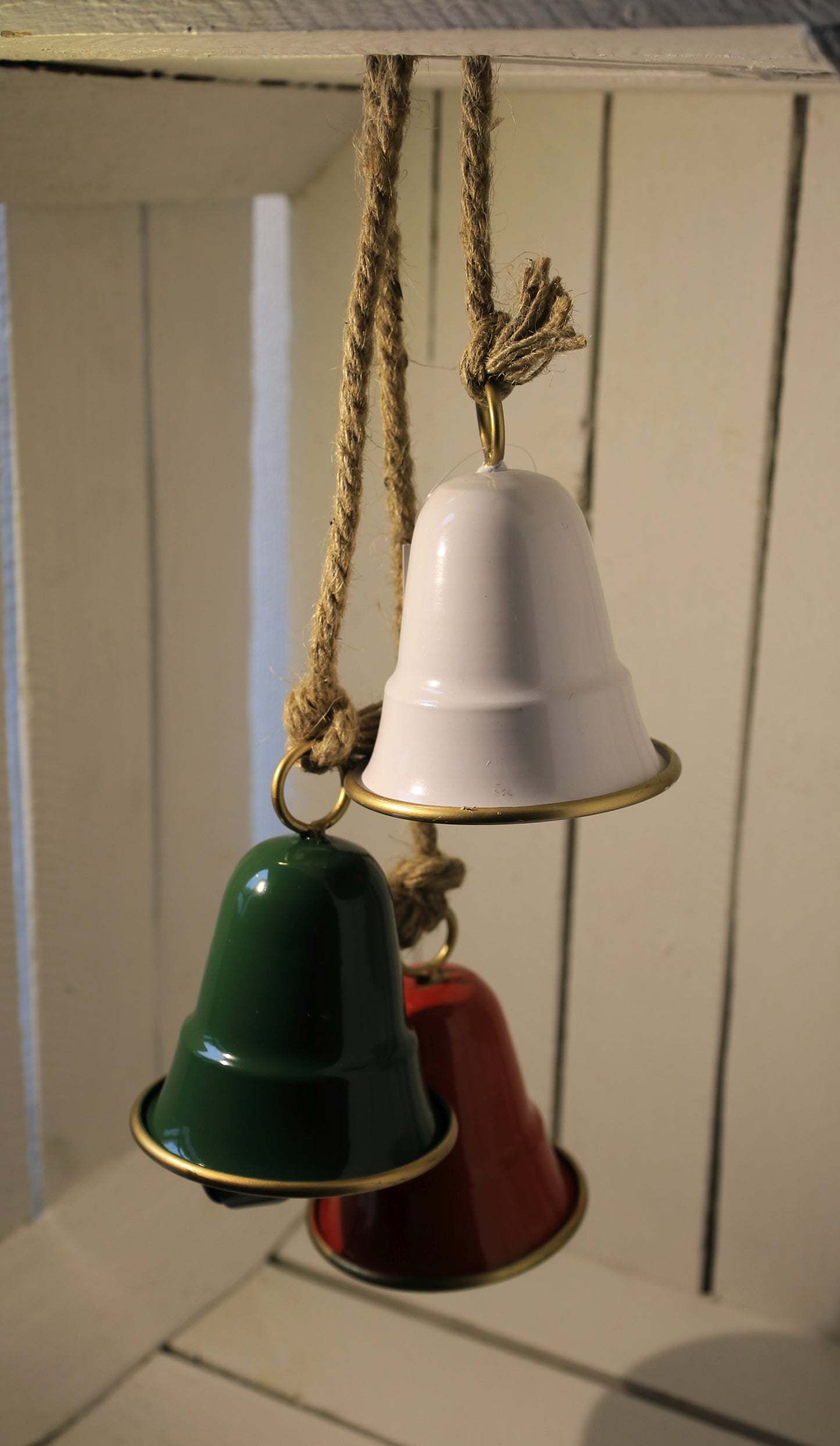 Weihnachts-Glöckchen 3er Set Metall - Festliche Dekoration Landhausstil