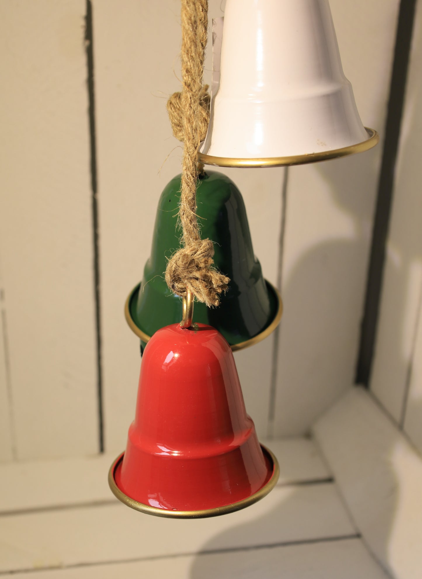 Weihnachts-Glöckchen 3er Set Metall - Festliche Dekoration Landhausstil