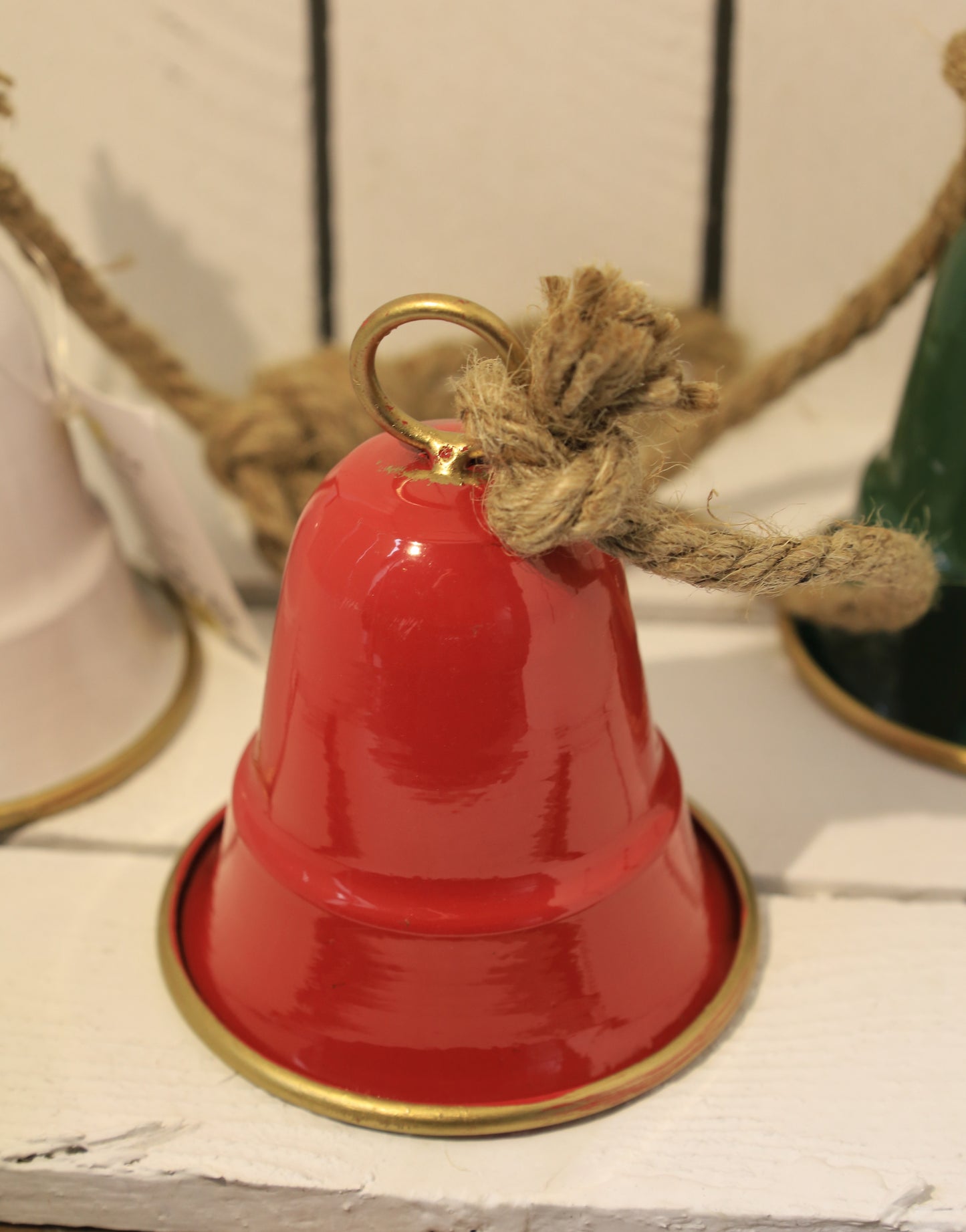 Weihnachts-Glöckchen 3er Set Metall - Festliche Dekoration Landhausstil