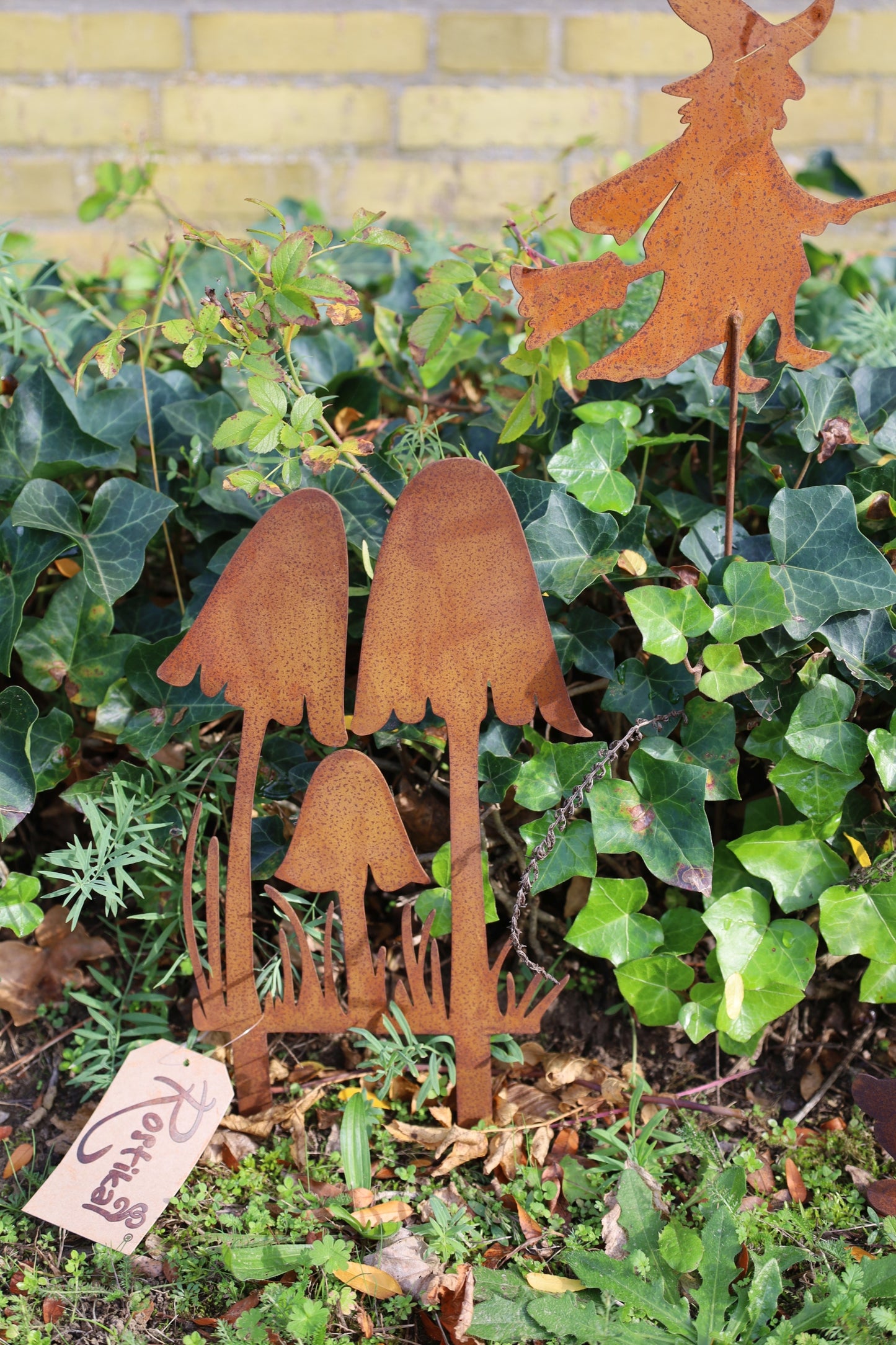 Edelrost Pilze - Herbstdekoration für Garten und Balkon