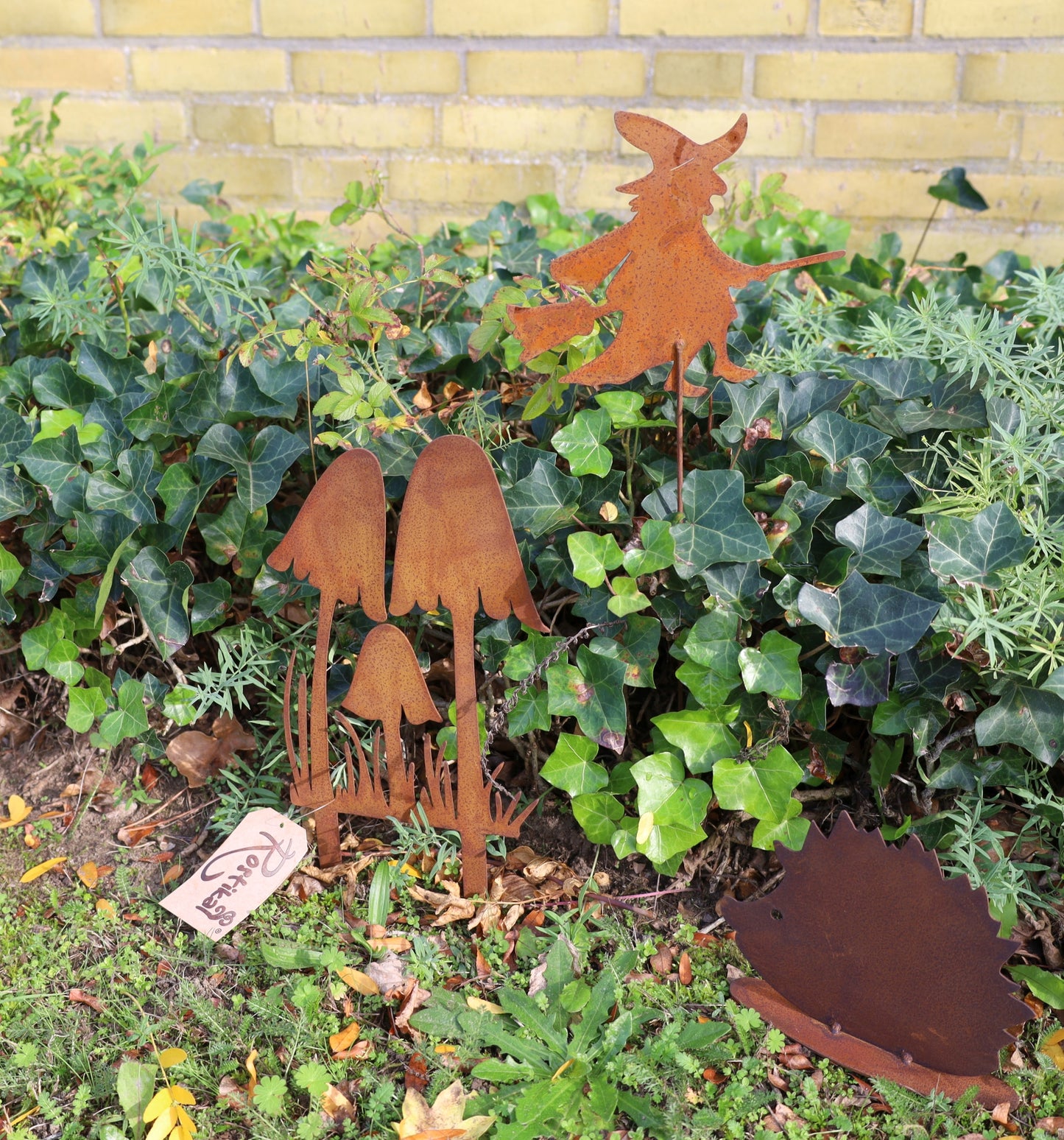 Edelrost Pilze - Herbstdekoration für Garten und Balkon